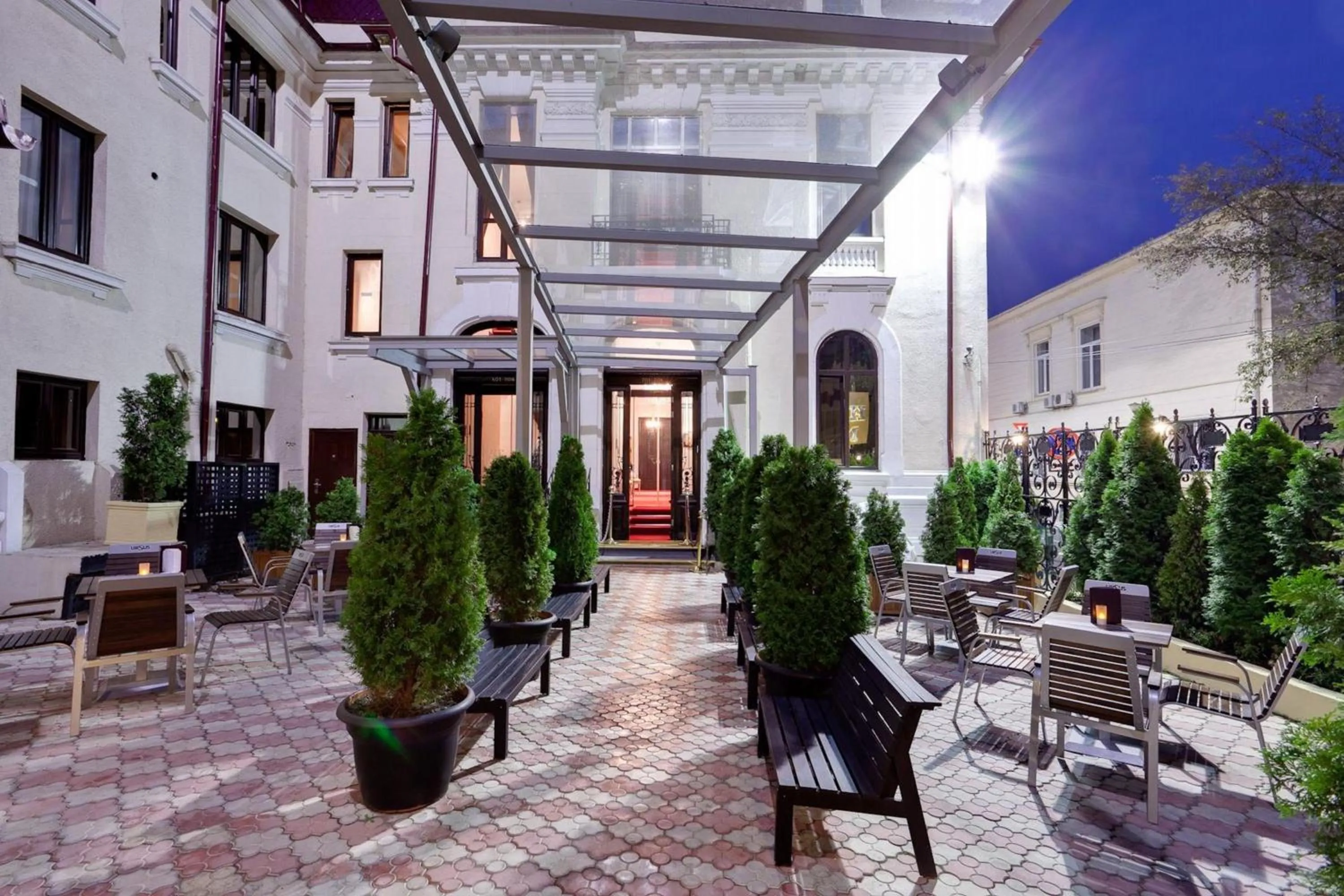 Balcony/Terrace in MOXA Bucharest Boutique Hotel