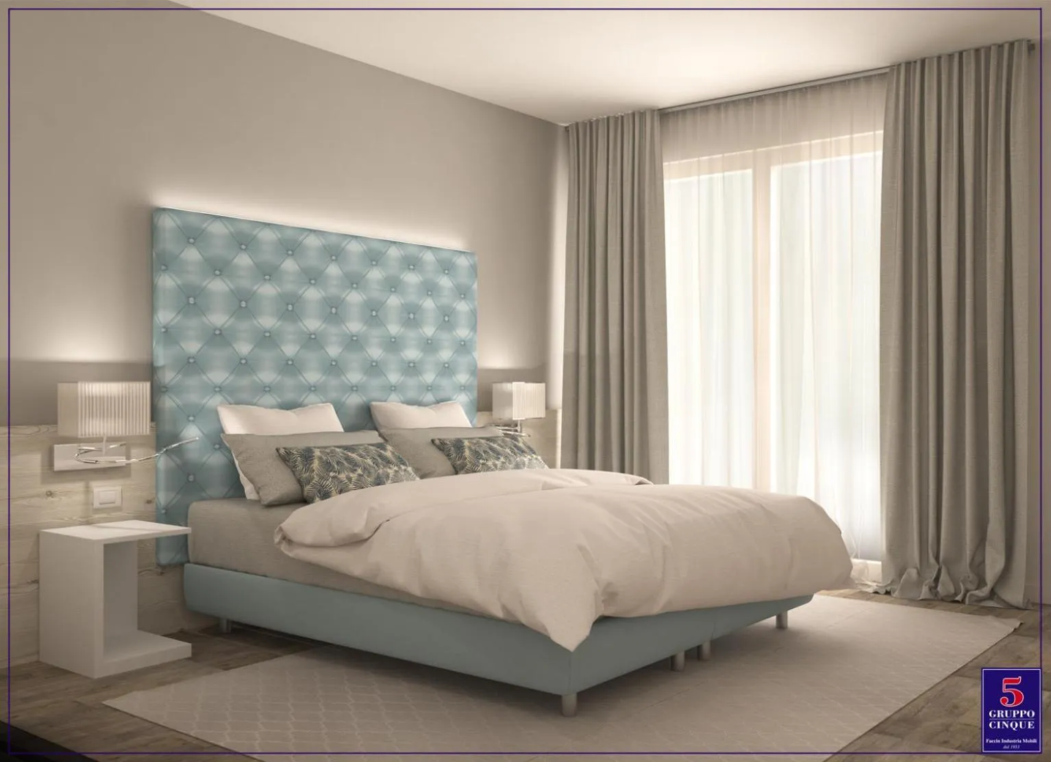 Bed in Hotel Ariston