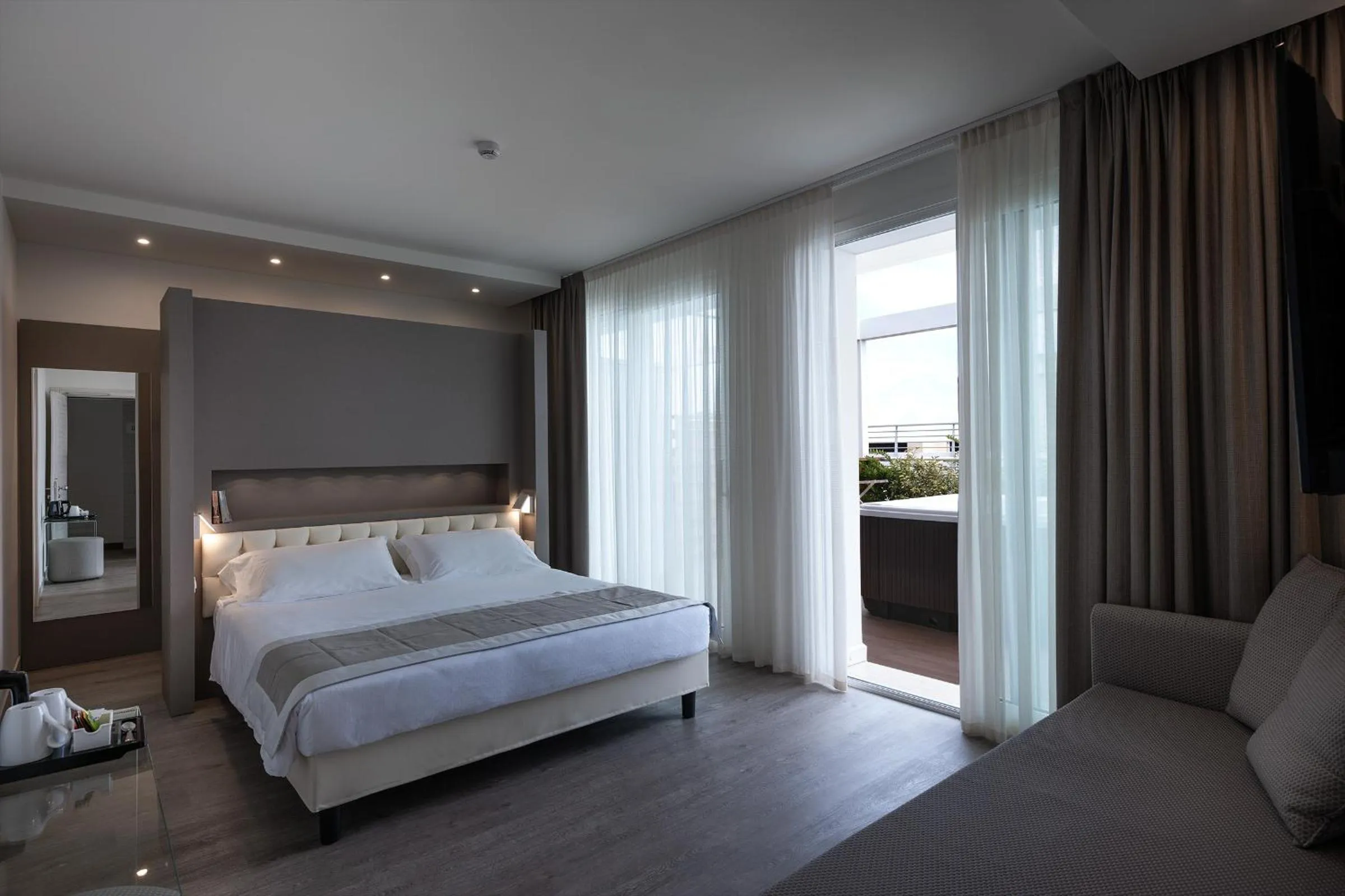 Bed in Hotel Doriana