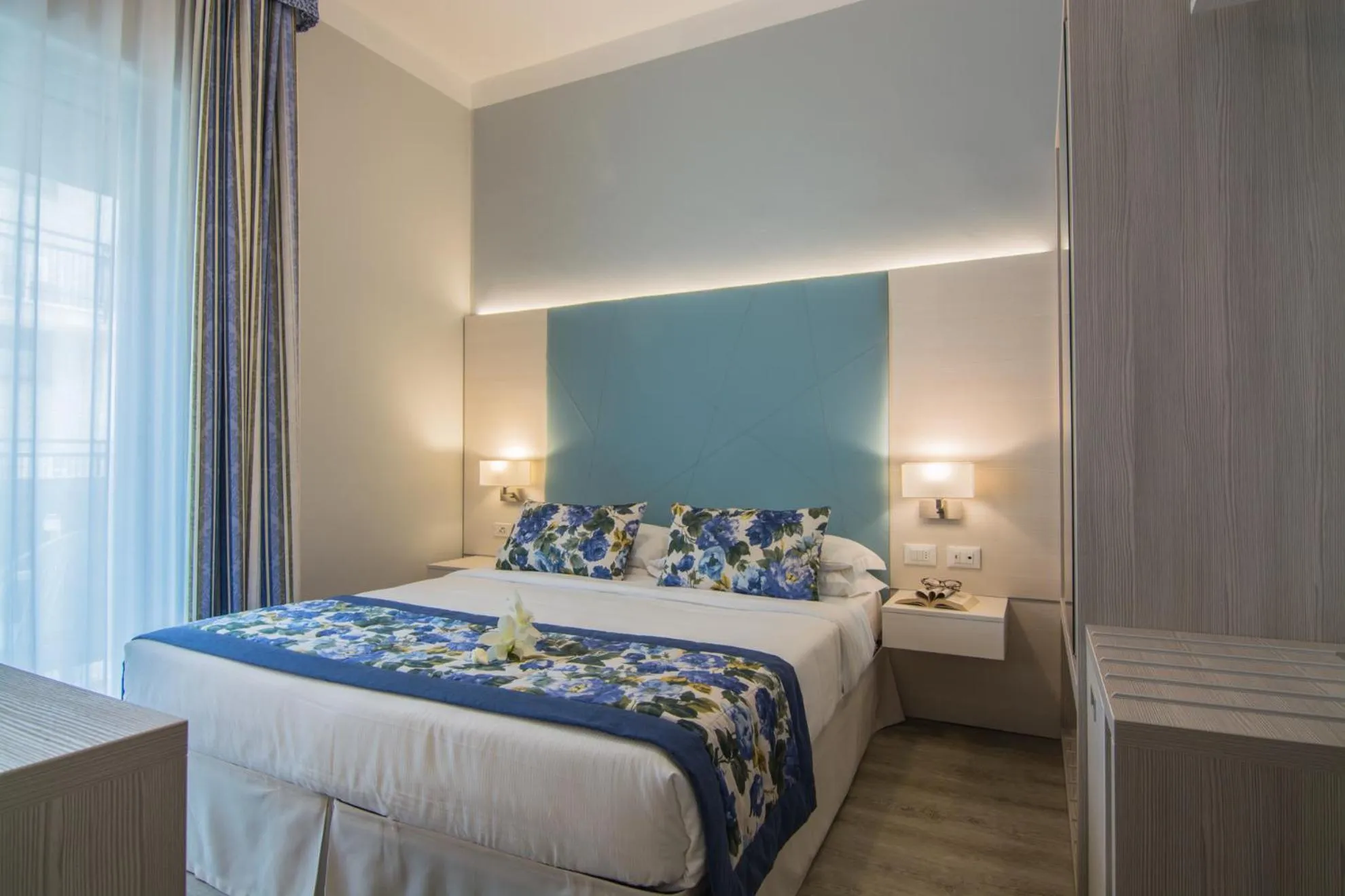 Bed in Hotel Doriana