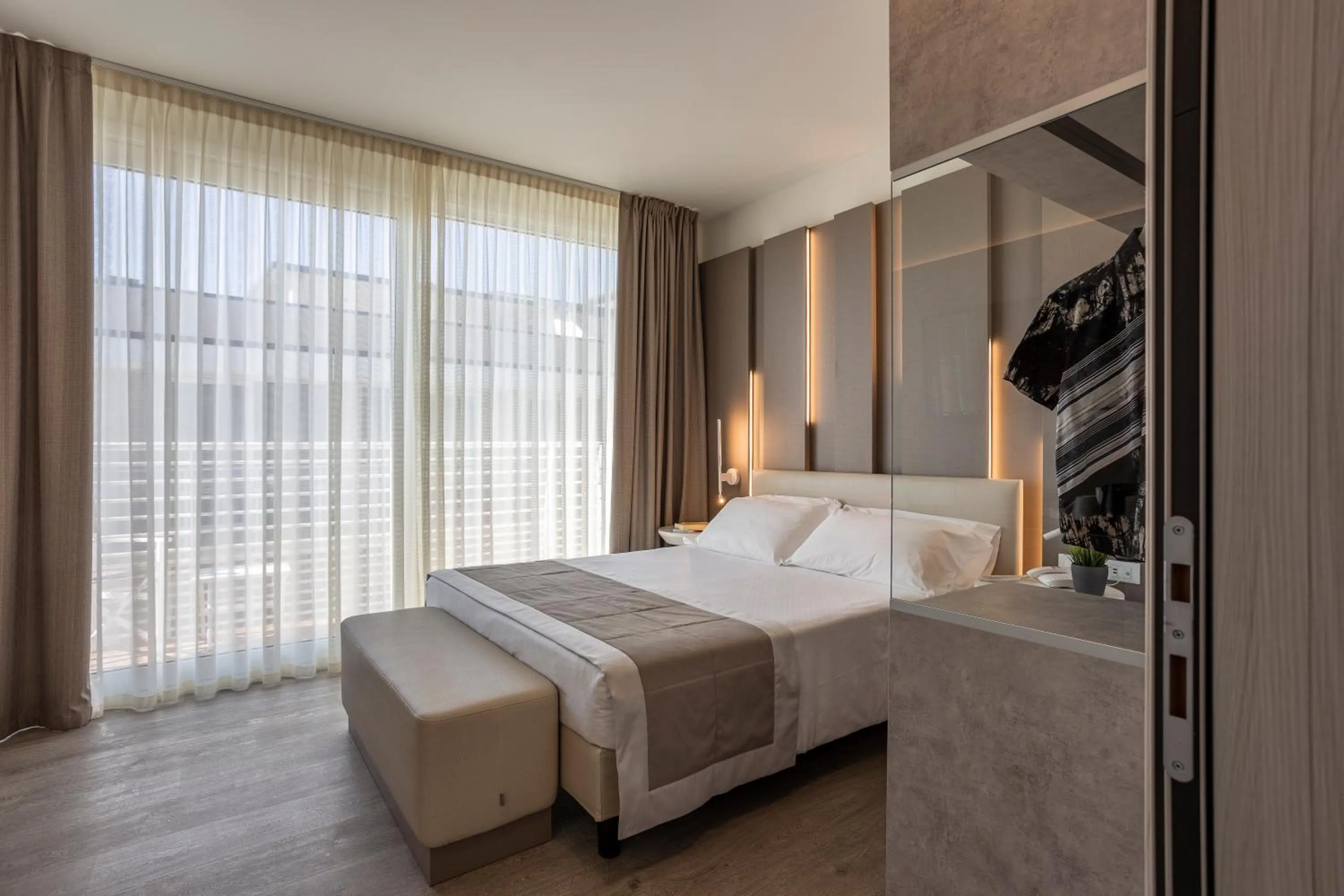 Bed in Hotel Doriana