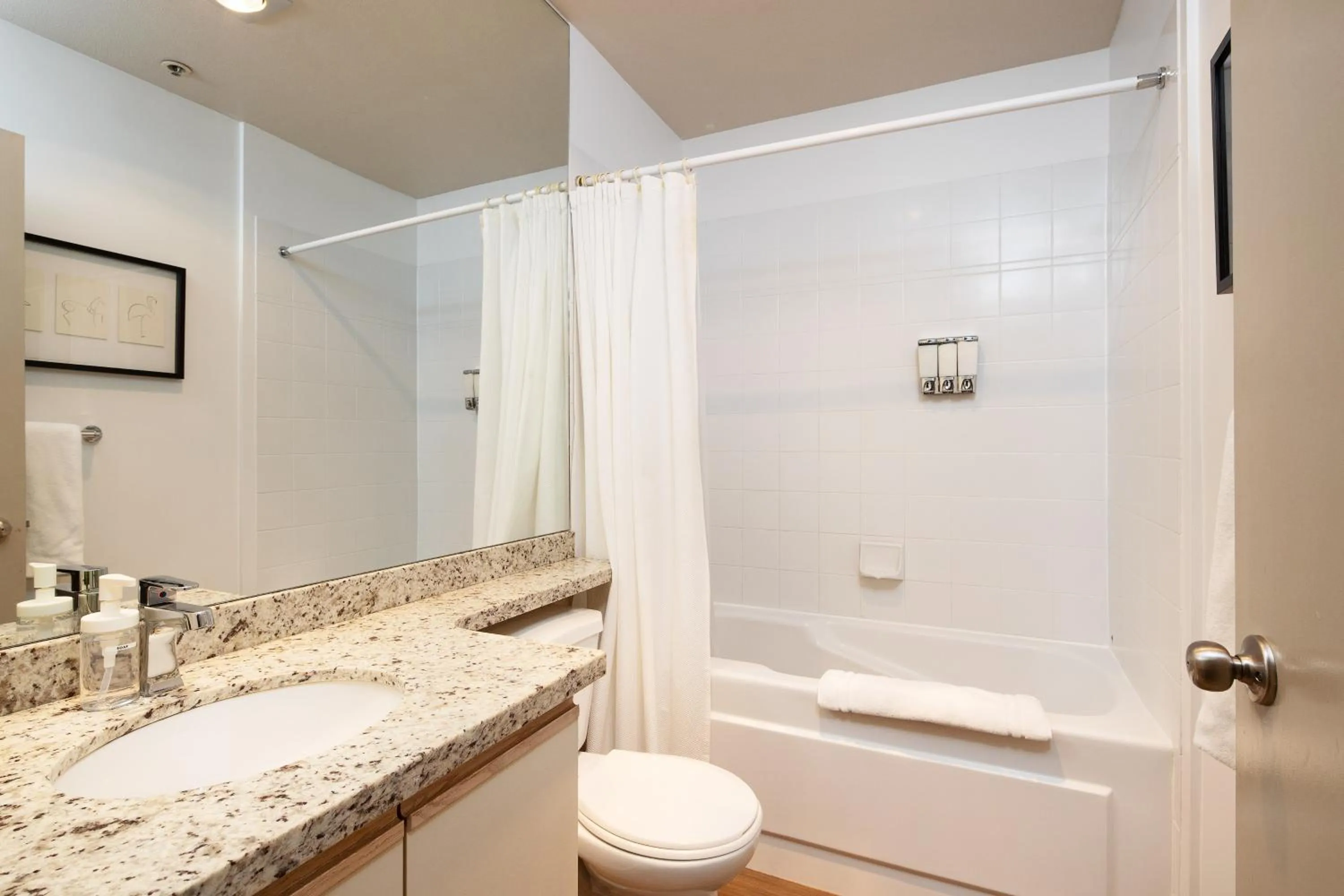 Bathroom in Bright Suite at Ski In/Out Glacier Lodge!