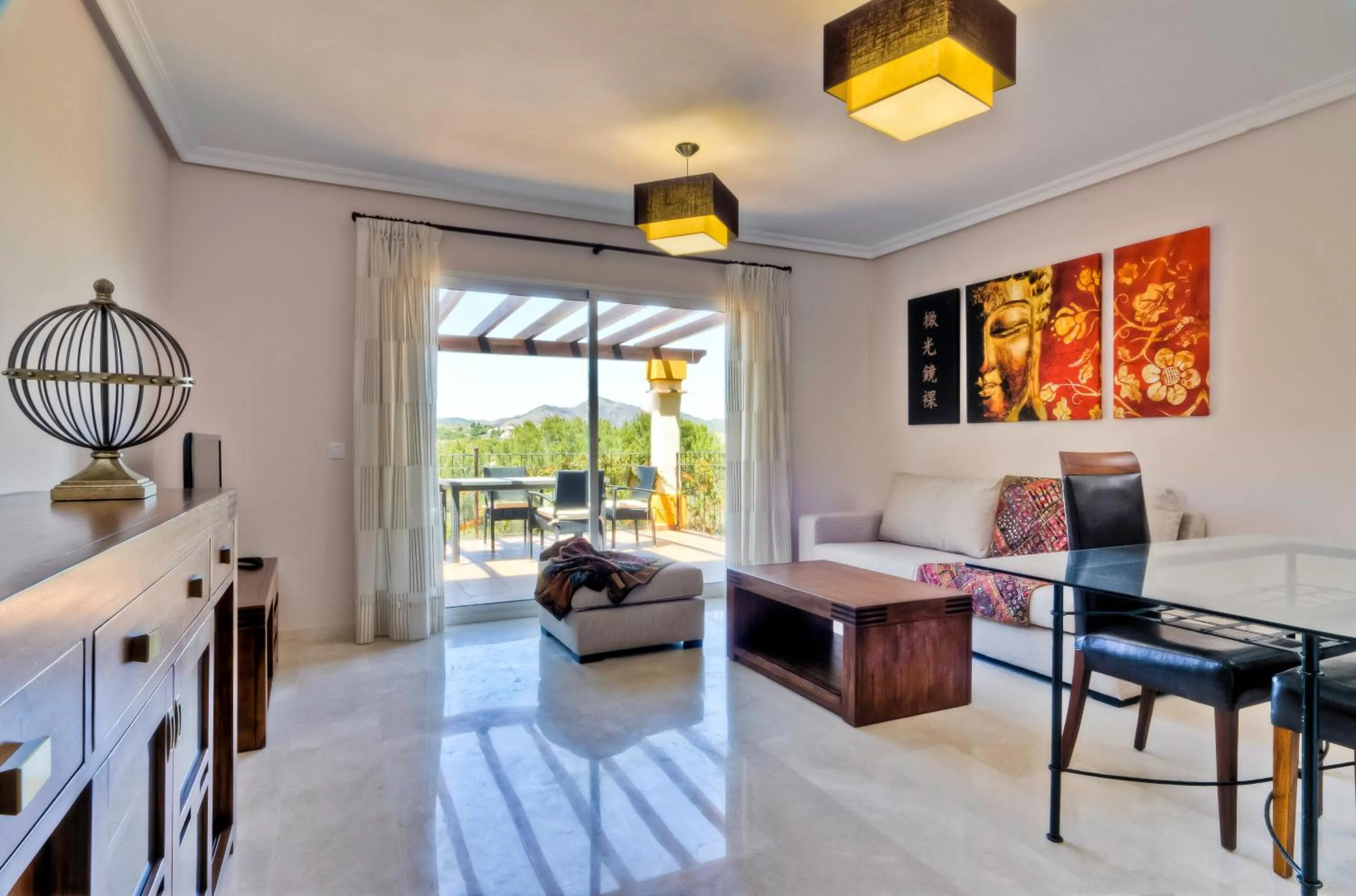 Living room in Montemares Golf Luxury Villas & Apartments at La Manga Club