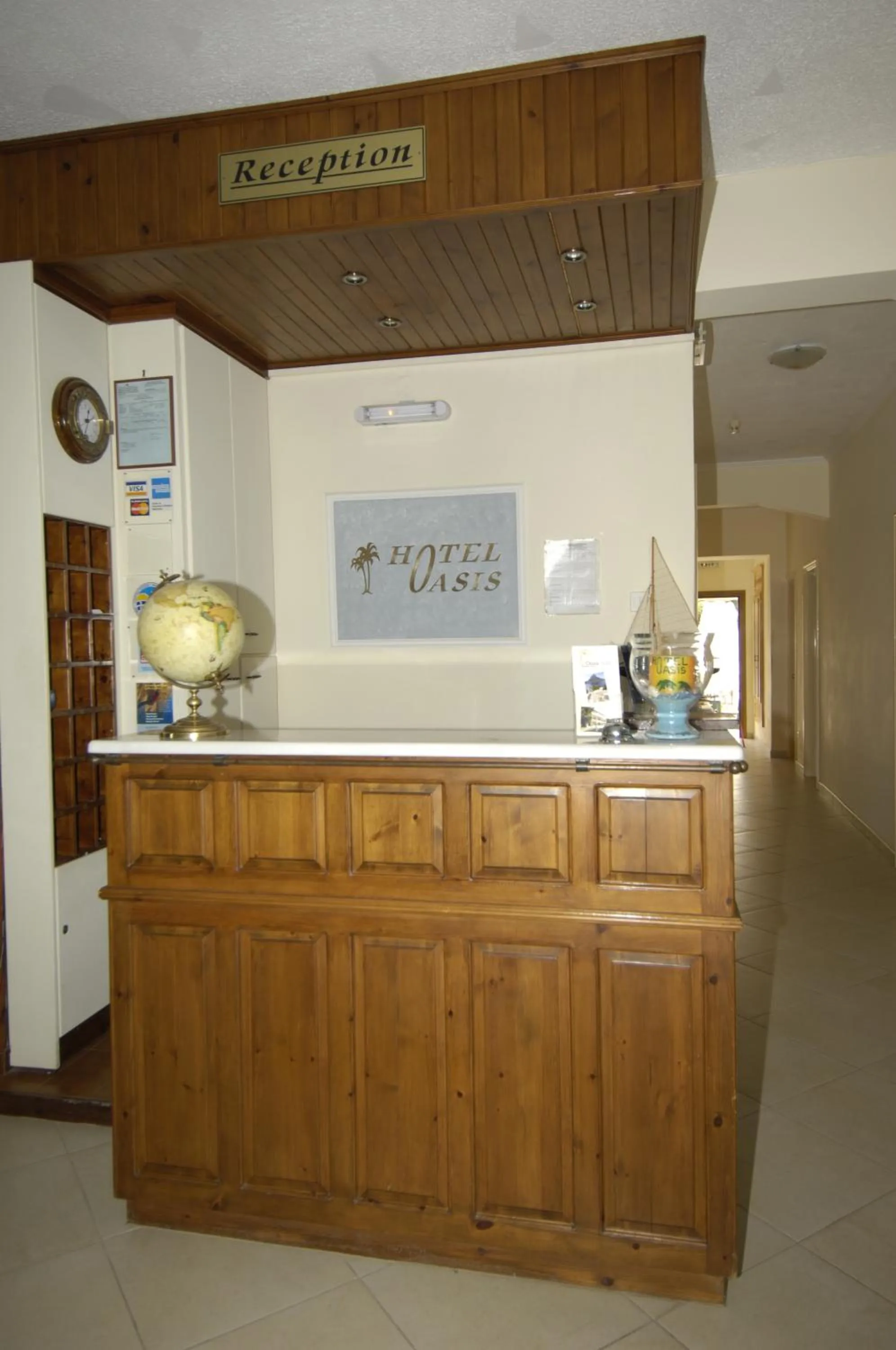 Lobby or reception in Oasis Hotel