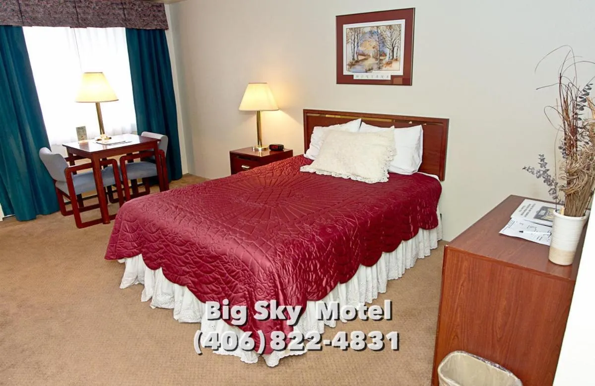 Bed in Big Sky Motel