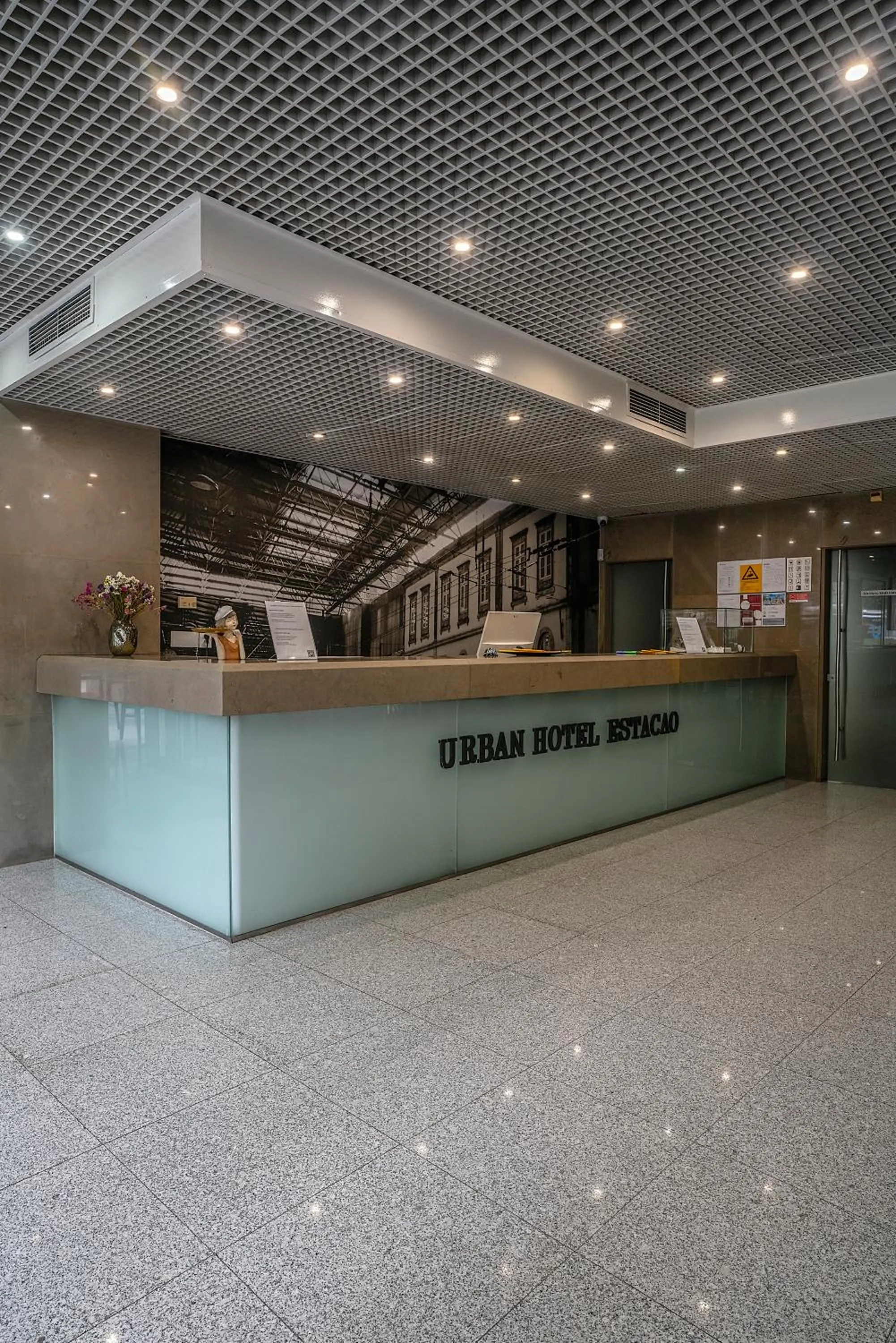 Lobby or reception in Hotel Estacão - Braga
