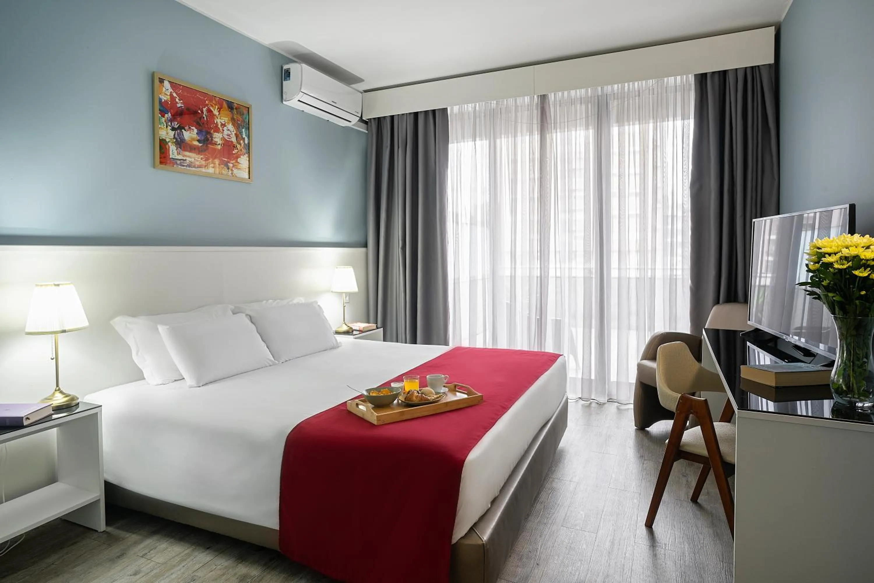 Bed in Hotel Estacão - Braga