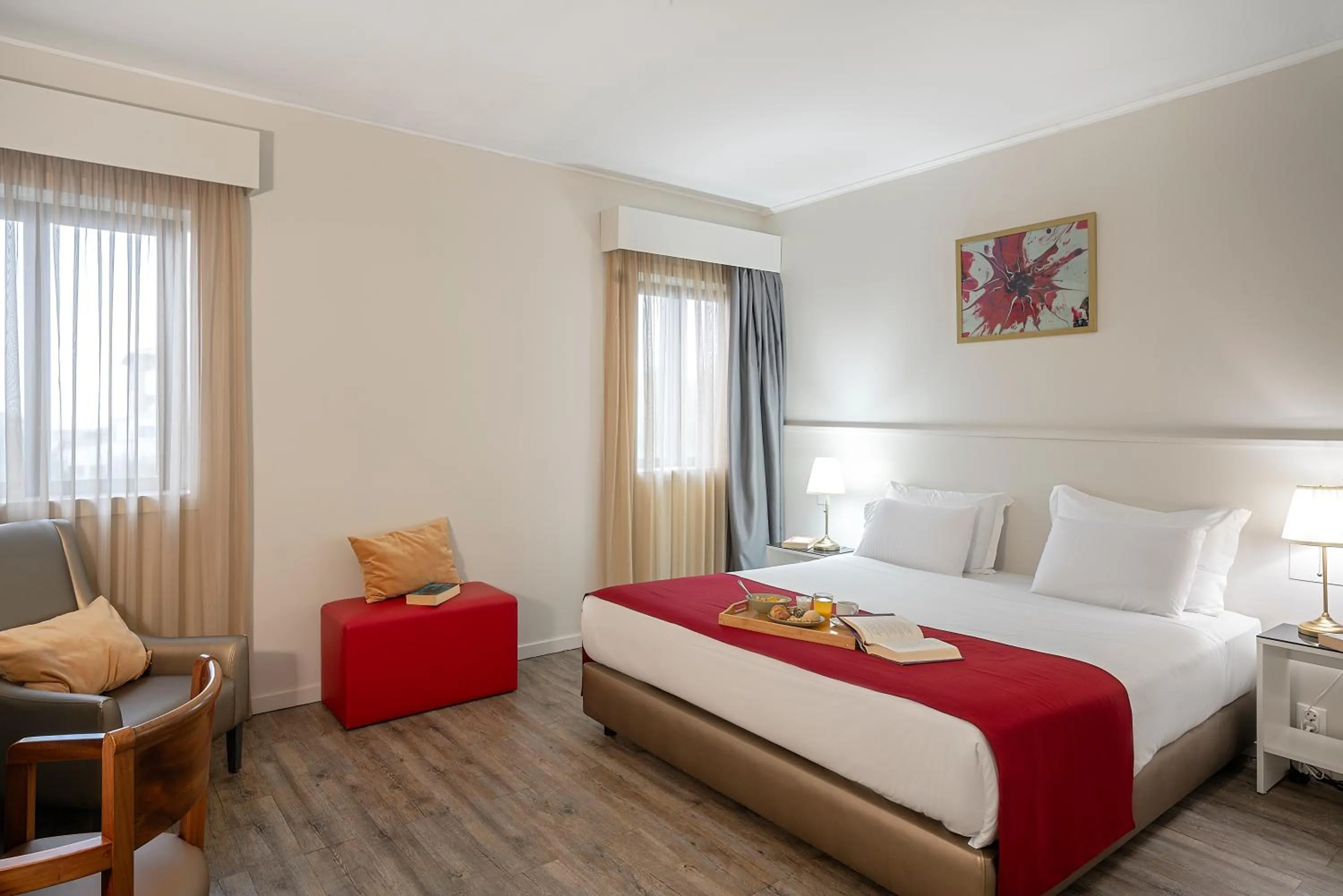 Bed in Hotel Estacão - Braga