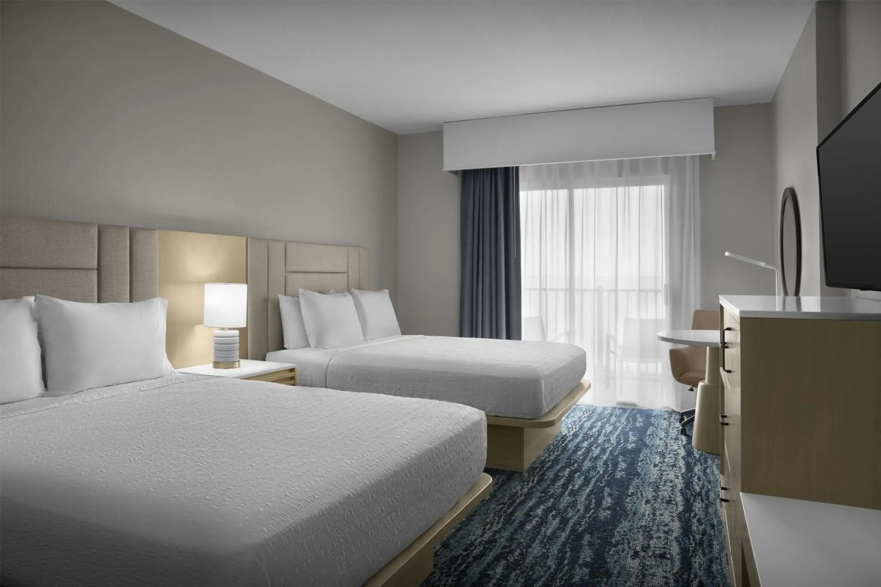 Queen Room with Two Queen Beds - Hearing Accessible in Hampton Inn & Suites Ocean City Bayfront-Convention Center Queen Room with Two Queen Beds - Hearing Accessible in Hampton Inn & Suites Ocean City Bayfront-Convention Center