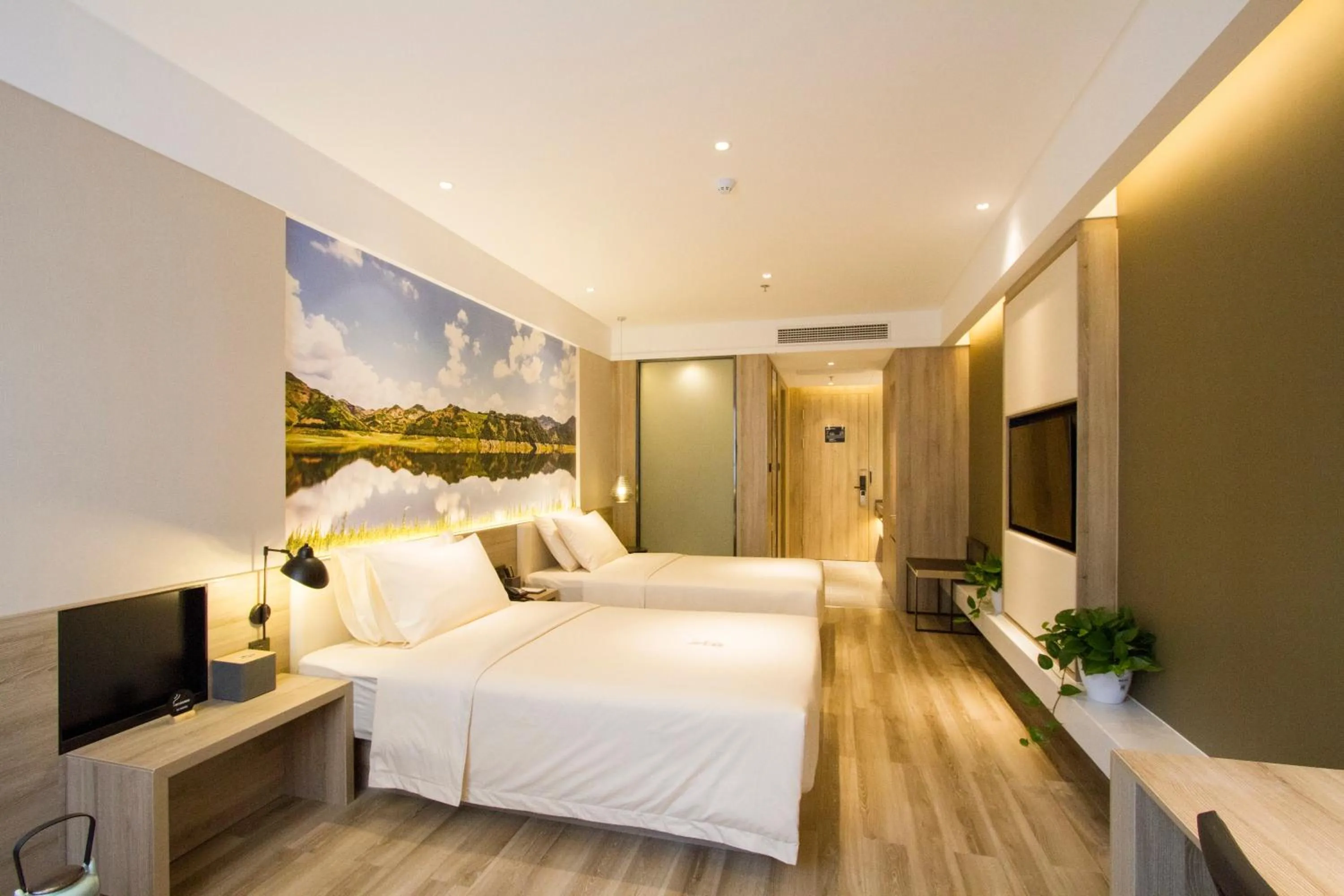 Bed in Atour Hotel Shenyang Hunnan Olympic Sports Center