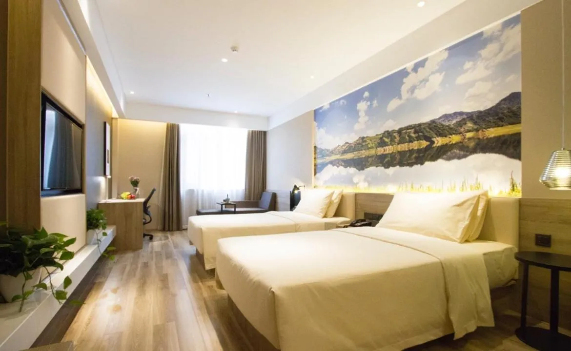 Bed in Atour Hotel Shenyang Hunnan Olympic Sports Center
