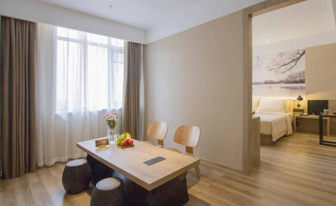 Bed in Atour Hotel Shenyang Hunnan Olympic Sports Center