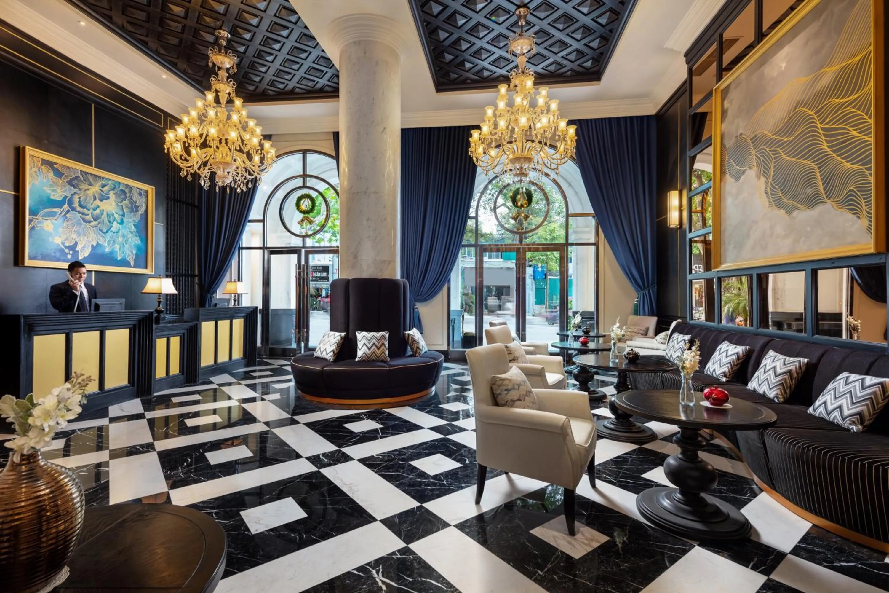 Lobby or reception in Aira Boutique Hanoi Hotel & Spa