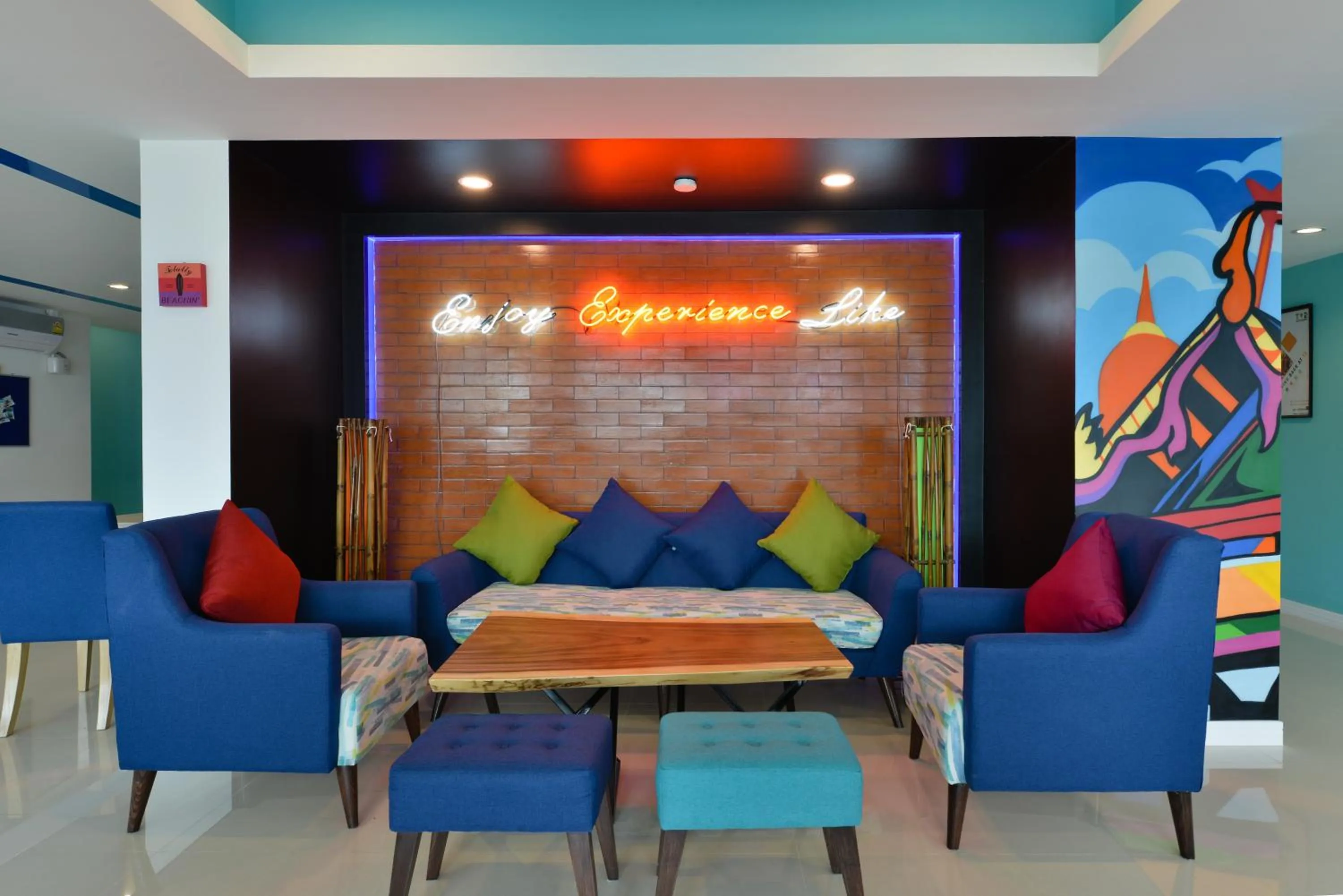 Communal lounge/ TV room in T2 Jomtien Pattaya