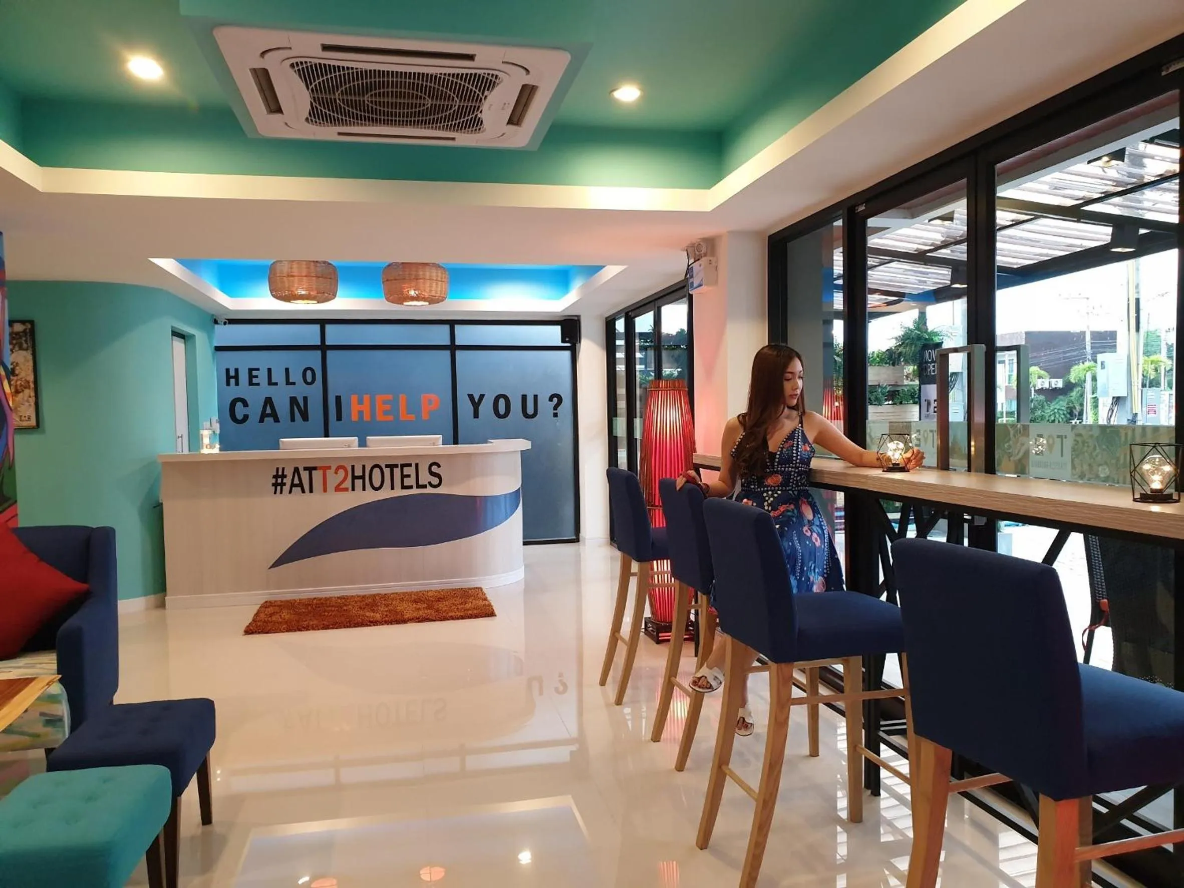 Communal lounge/ TV room in T2 Jomtien Pattaya