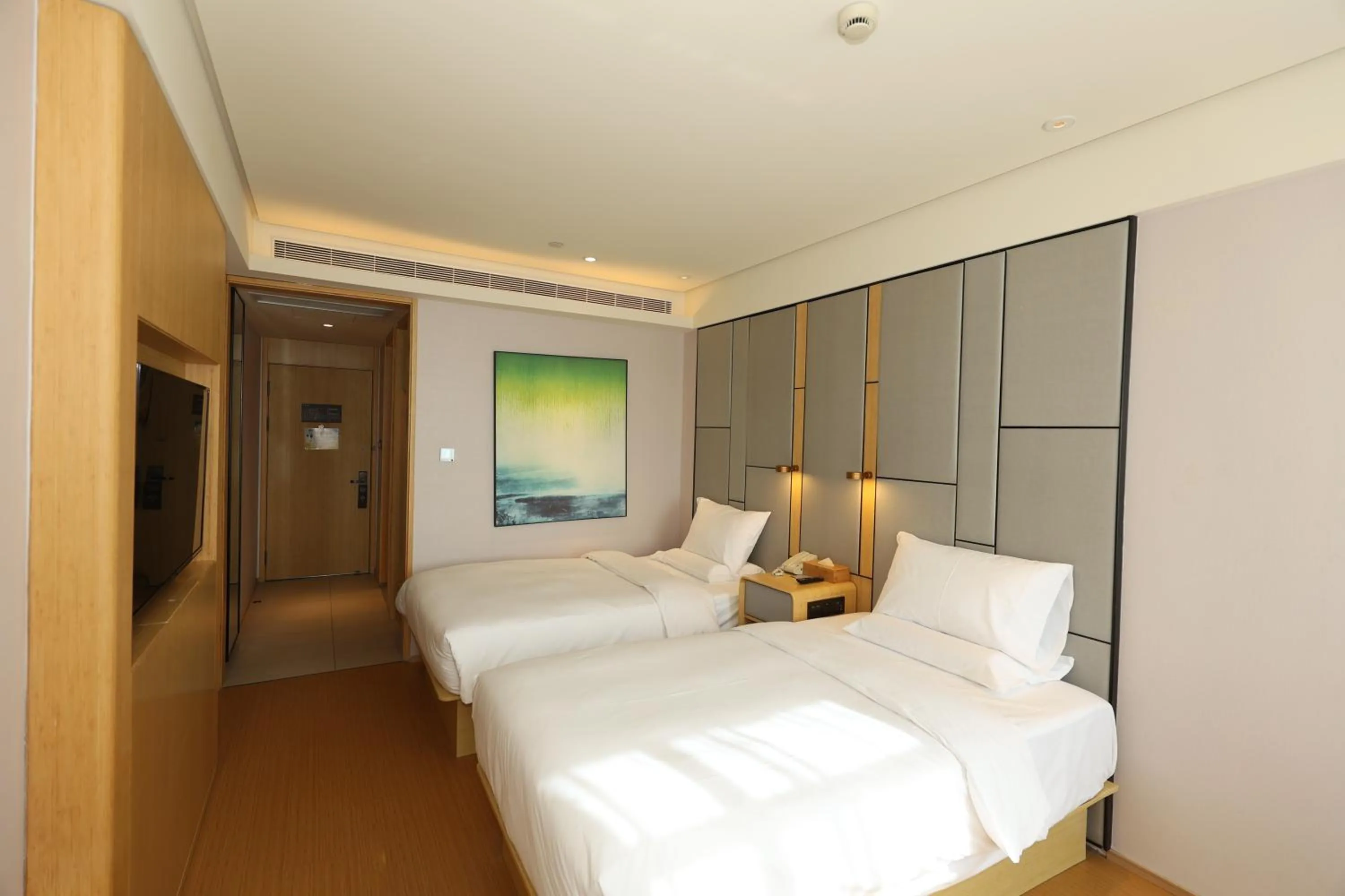 Bed in JI Hotel Shanghai Wujiaochang Shiguang Road