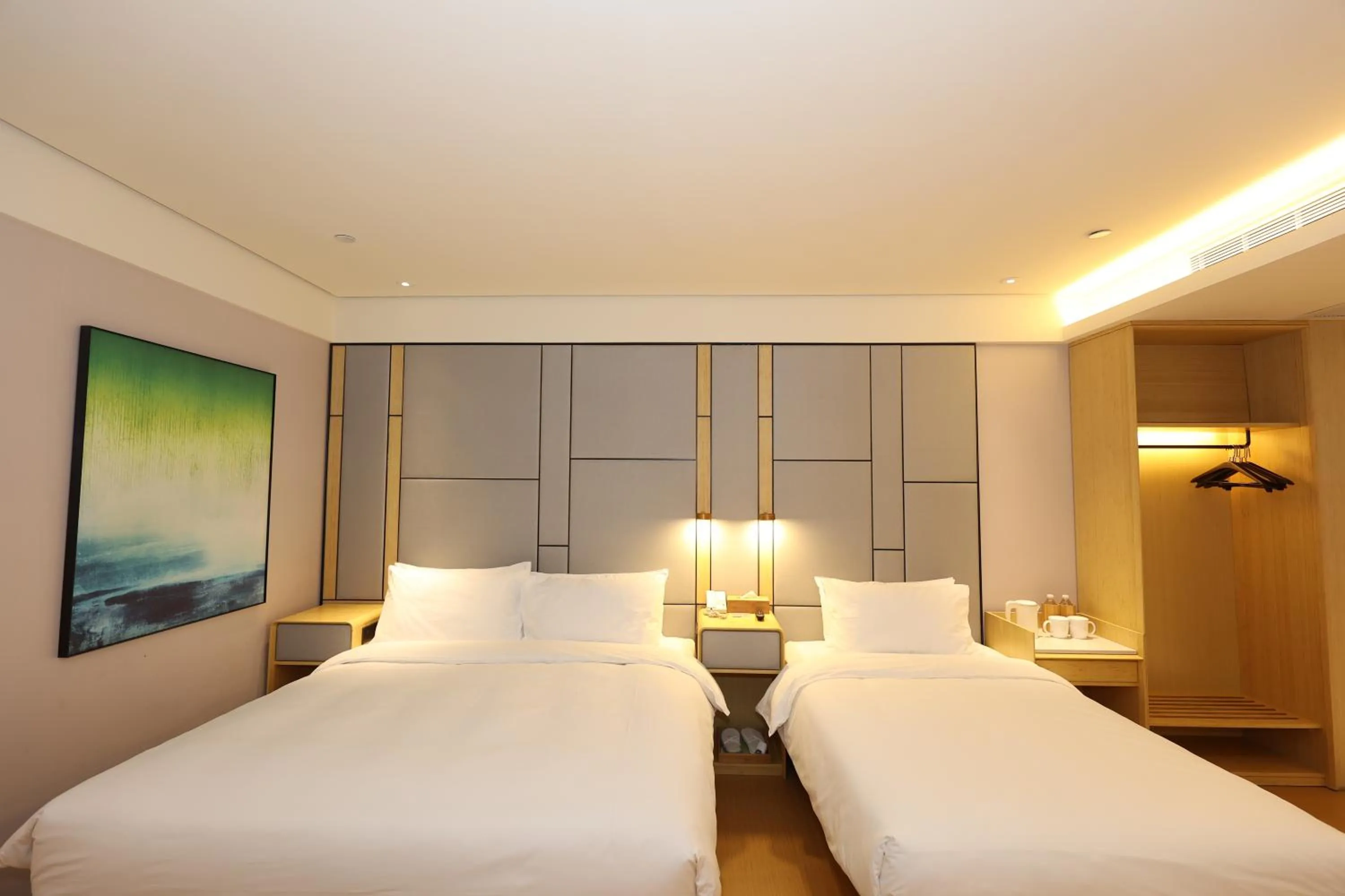 Bed in JI Hotel Shanghai Wujiaochang Shiguang Road