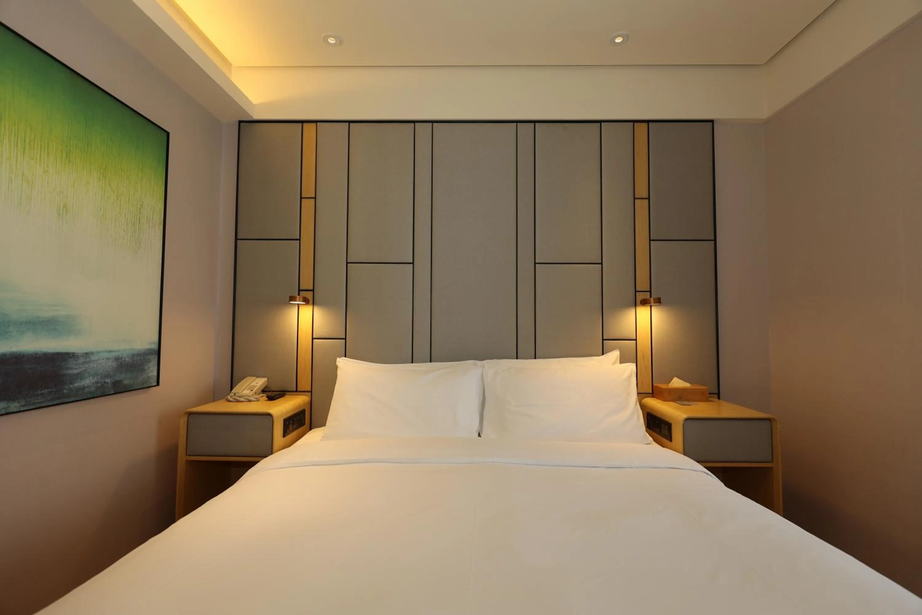 Bed in JI Hotel Shanghai Wujiaochang Shiguang Road