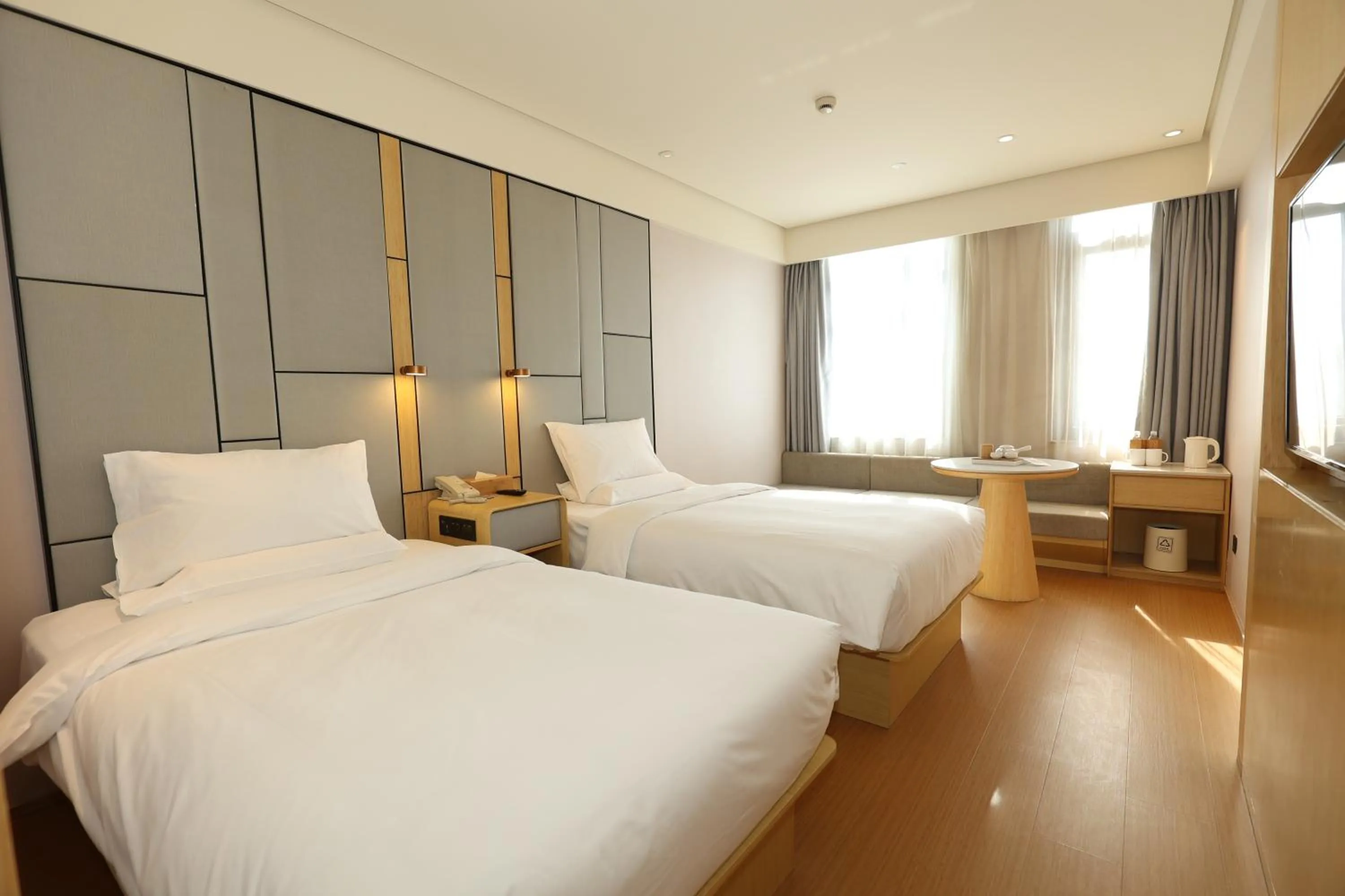 Bed in JI Hotel Shanghai Wujiaochang Shiguang Road