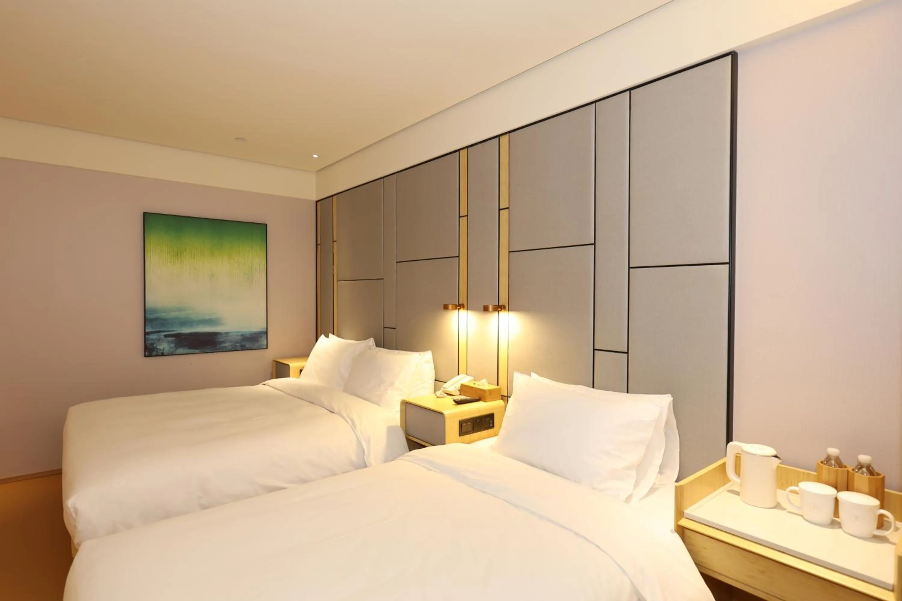 Bed in JI Hotel Shanghai Wujiaochang Shiguang Road