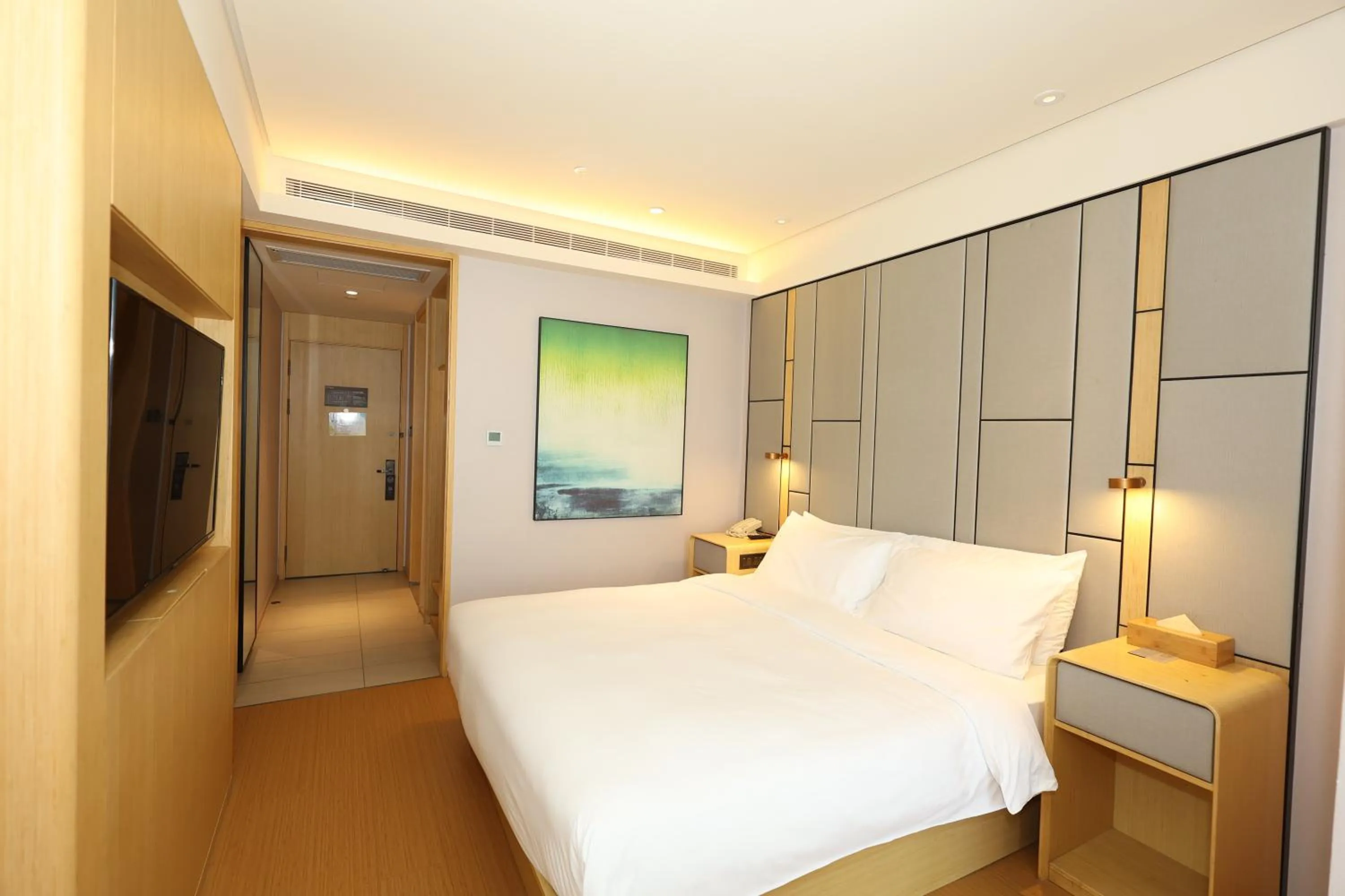 Bed in JI Hotel Shanghai Wujiaochang Shiguang Road