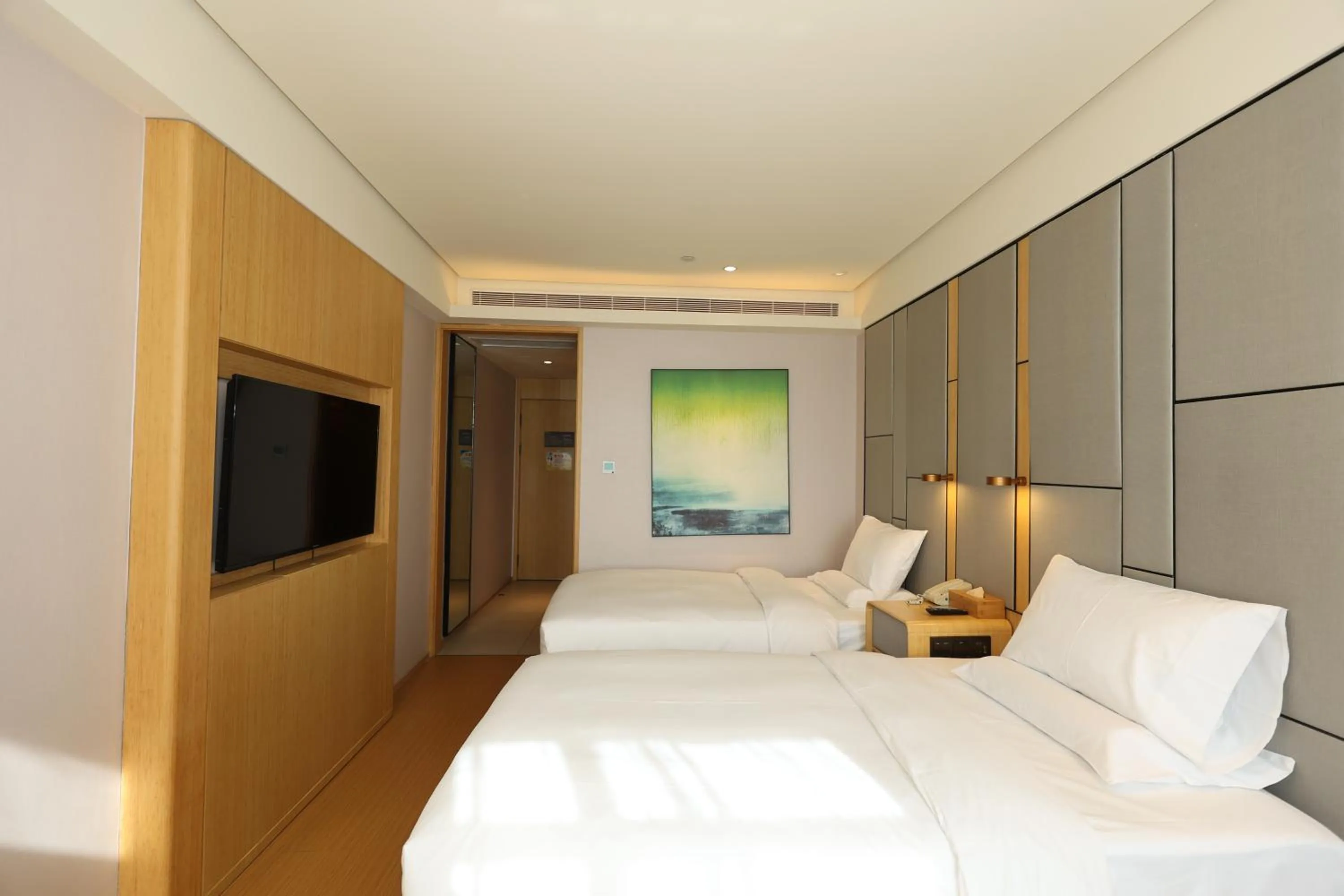 Bed in JI Hotel Shanghai Wujiaochang Shiguang Road