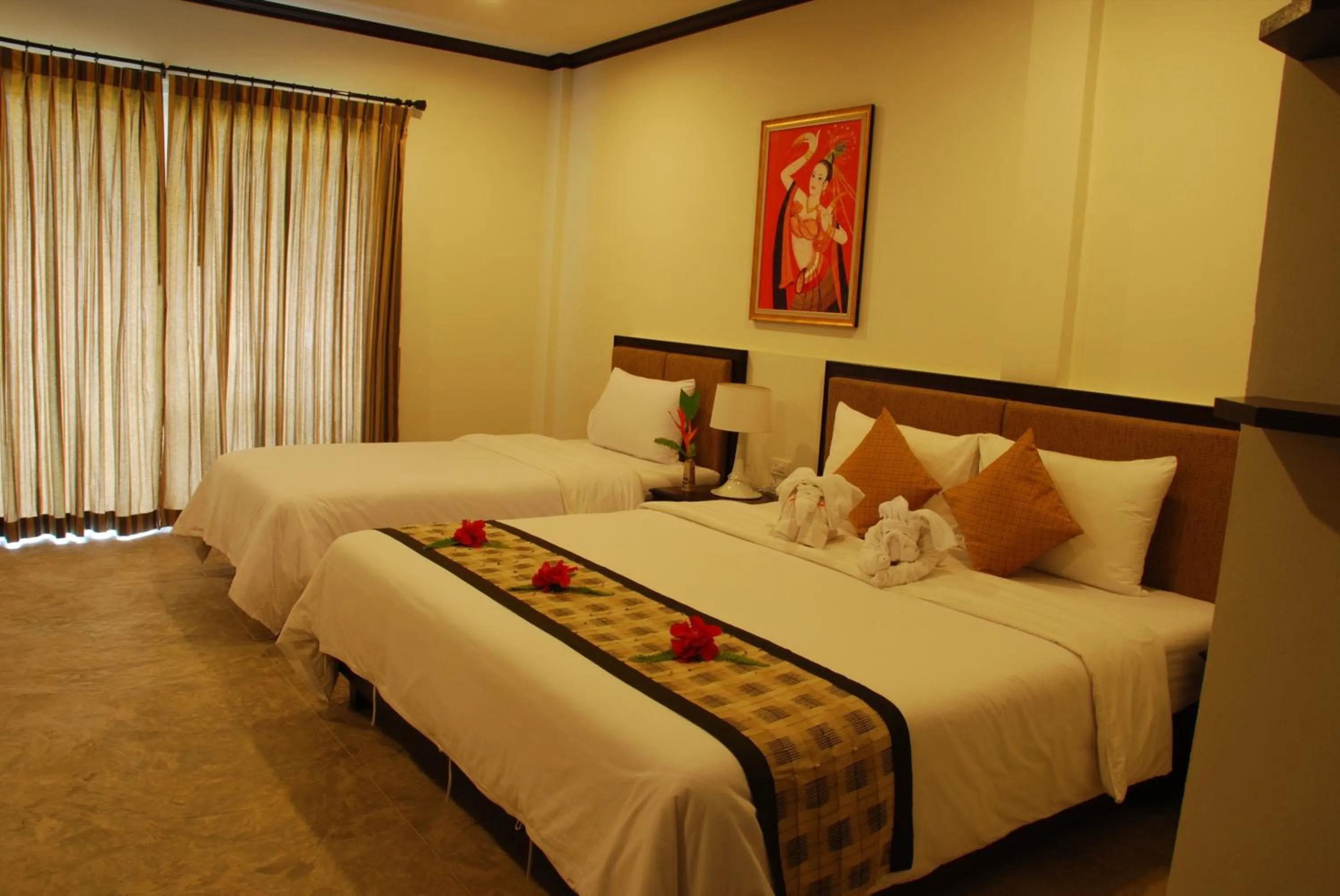 Decorative detail, Bed in Phukamala Suite