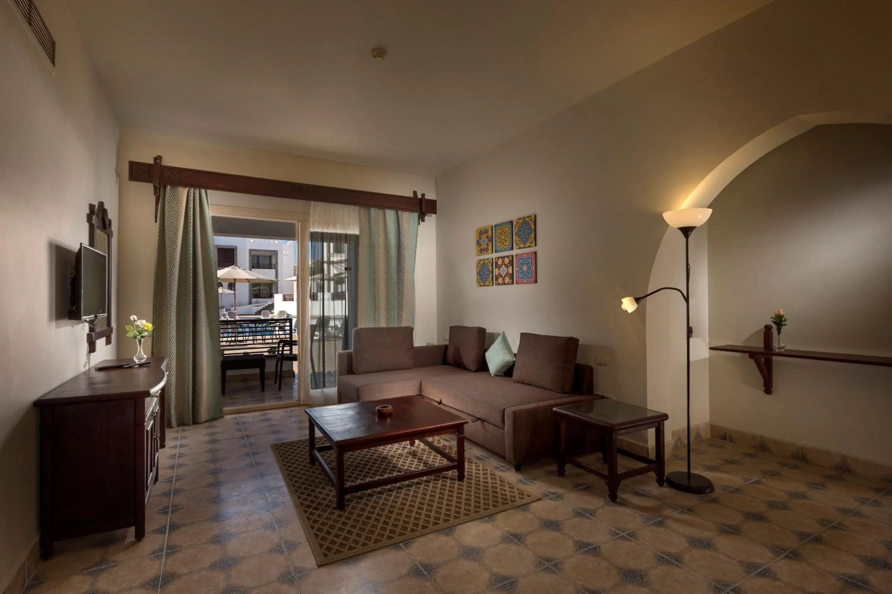 Living room in Mazar Resort & Spa By Kemet