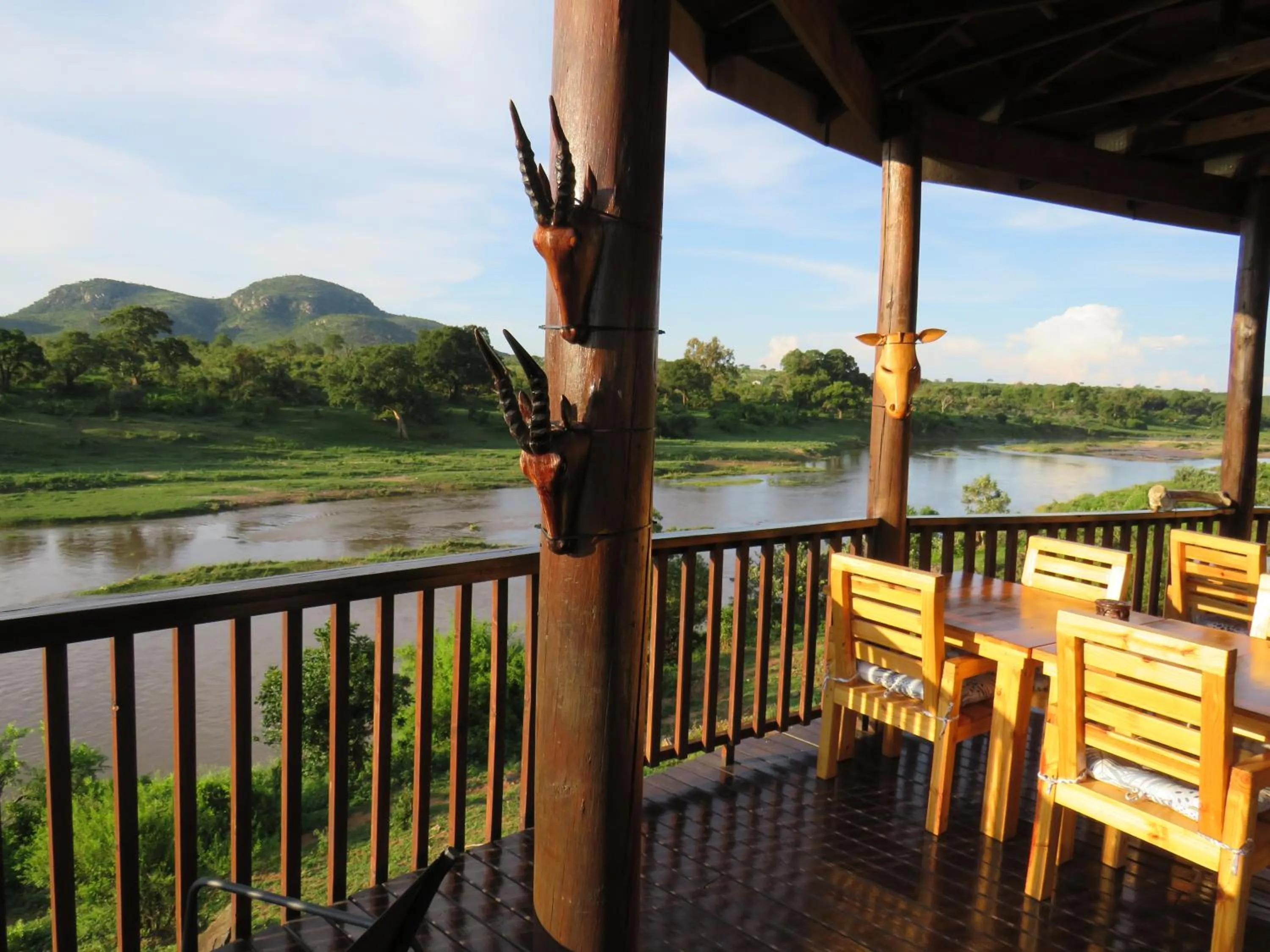 Dining area in Riverview Inn