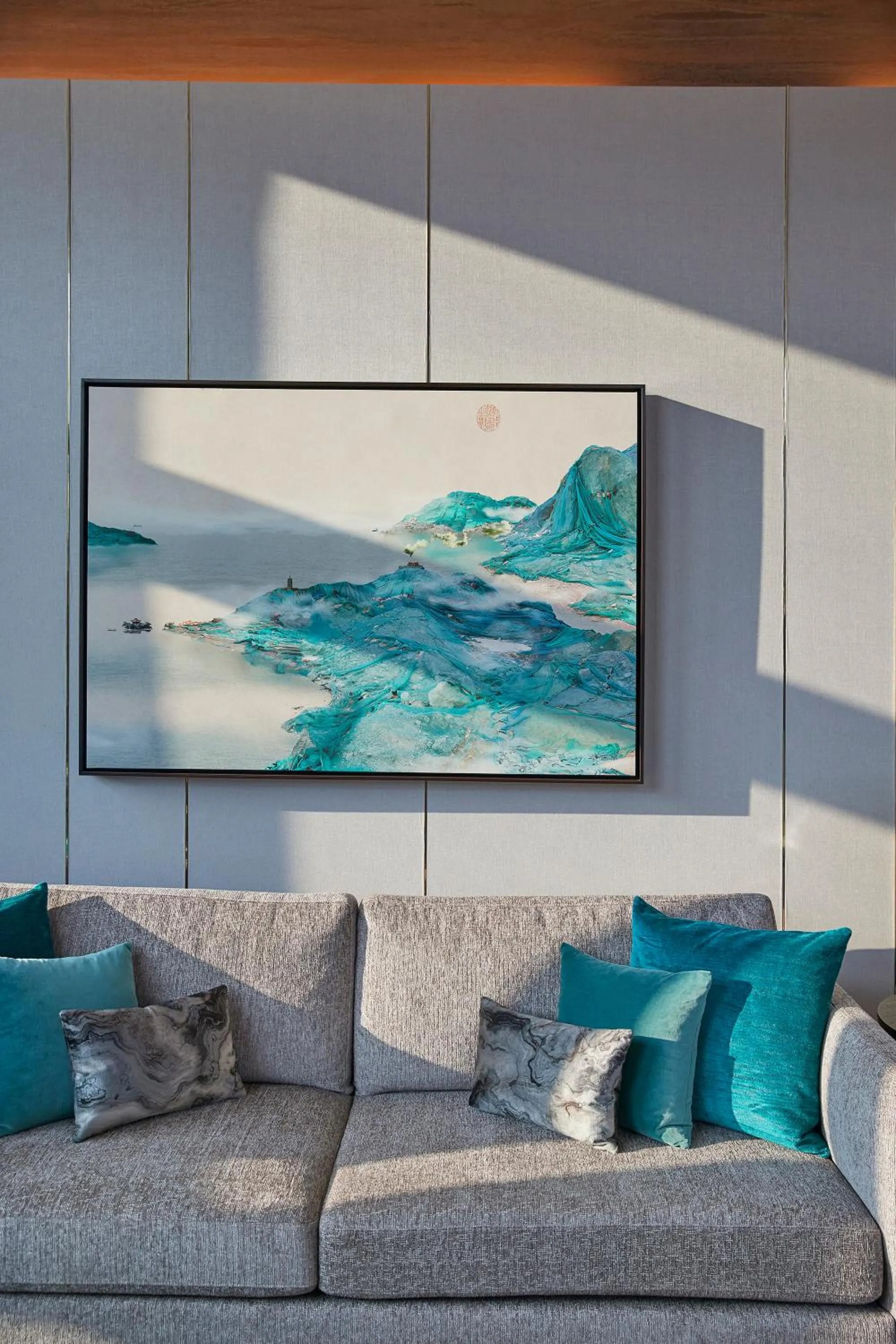 Decorative detail in Mandarin Oriental Wangfujing, Beijing