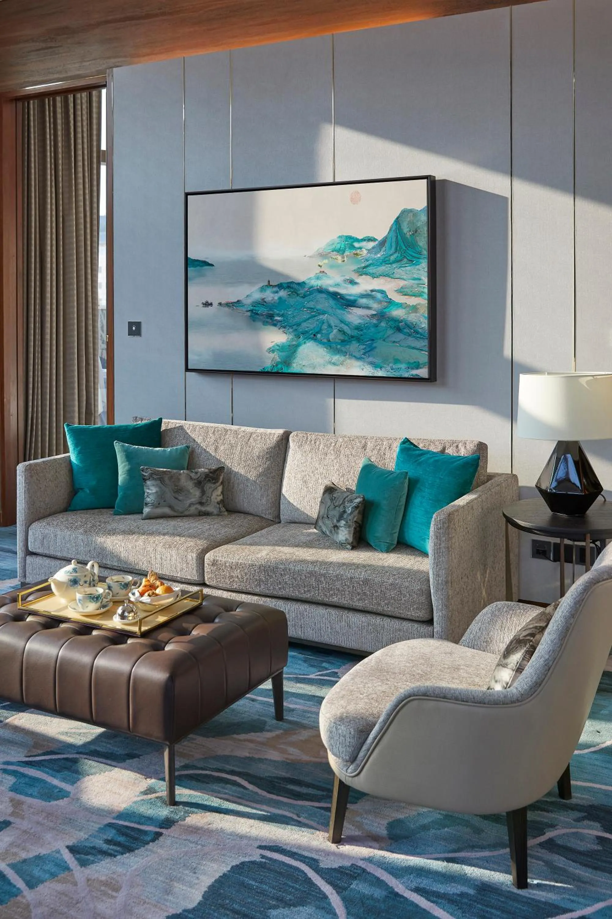 Decorative detail in Mandarin Oriental Wangfujing, Beijing