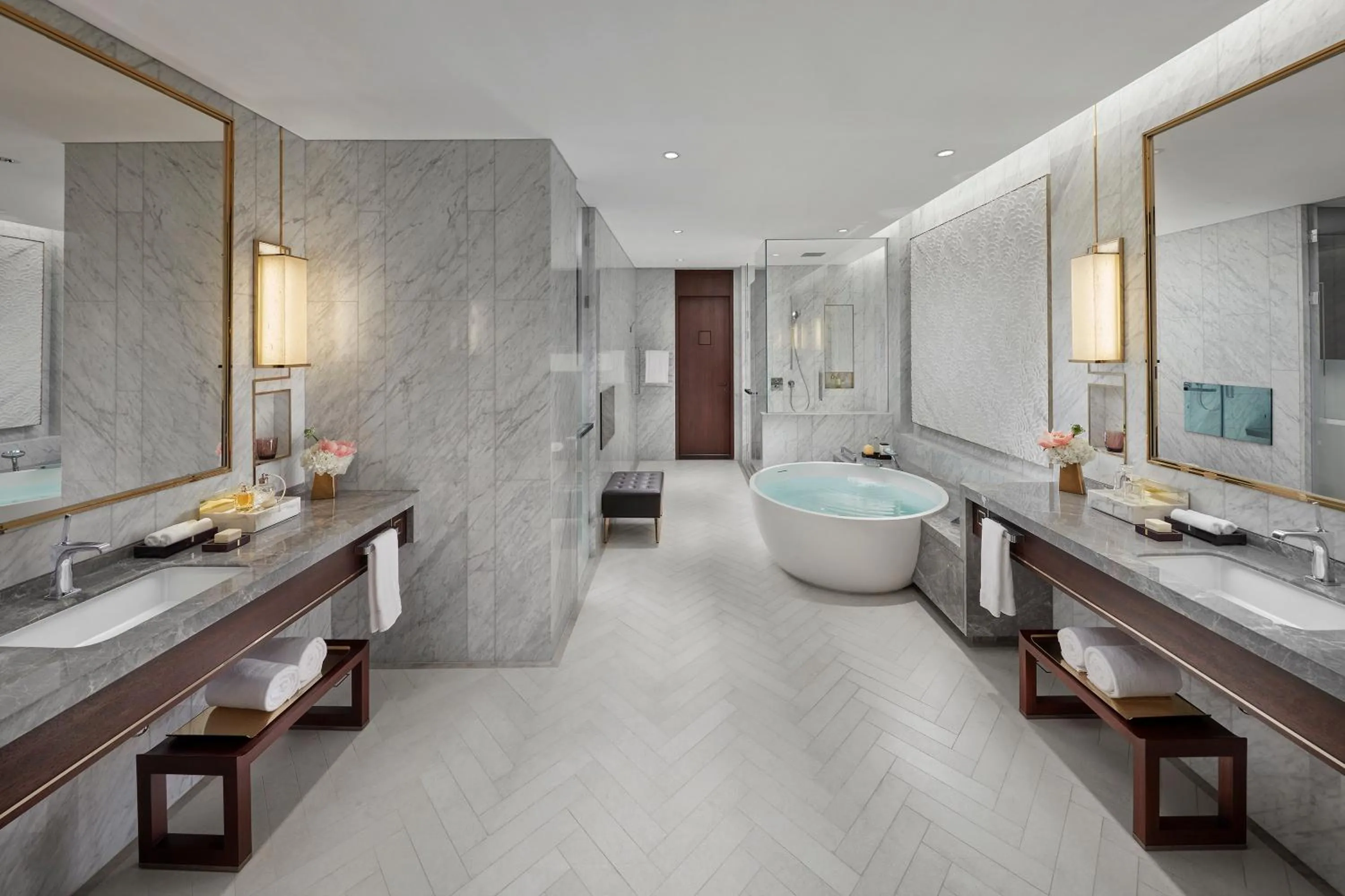 Bathroom in Mandarin Oriental Wangfujing, Beijing
