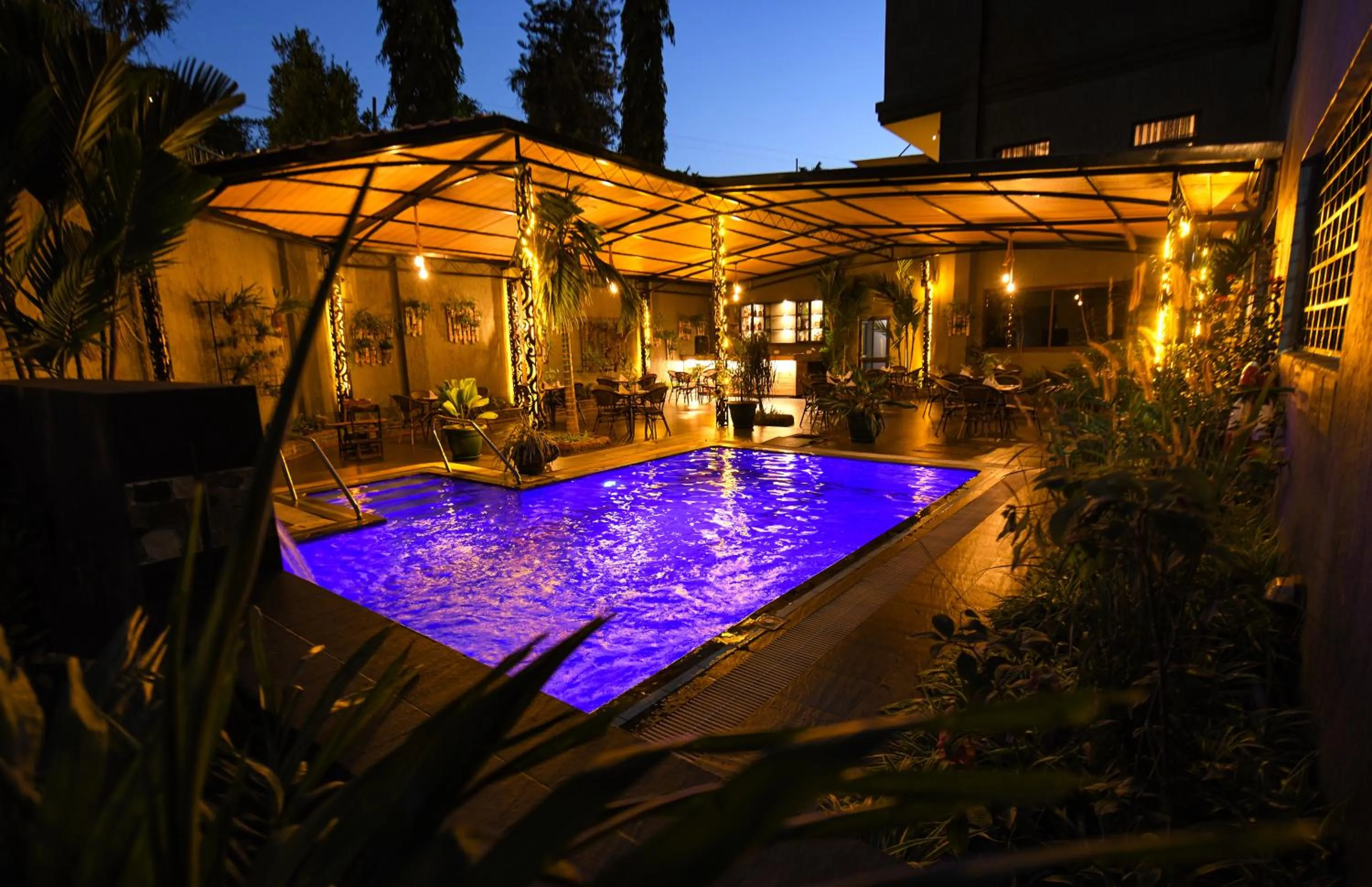 Swimming pool in Athena Hotel Kampala