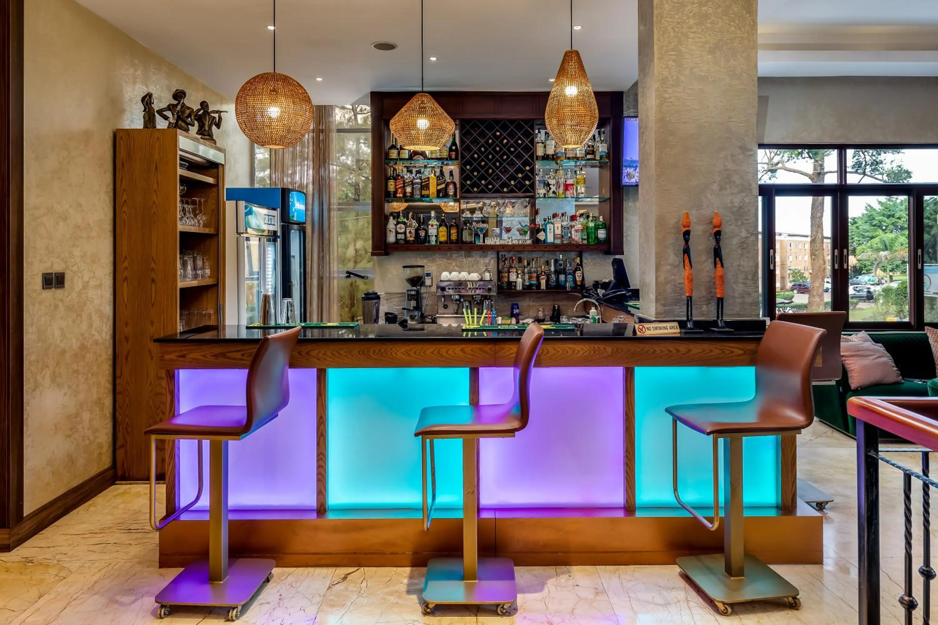 Lounge or bar in Athena Hotel Kampala