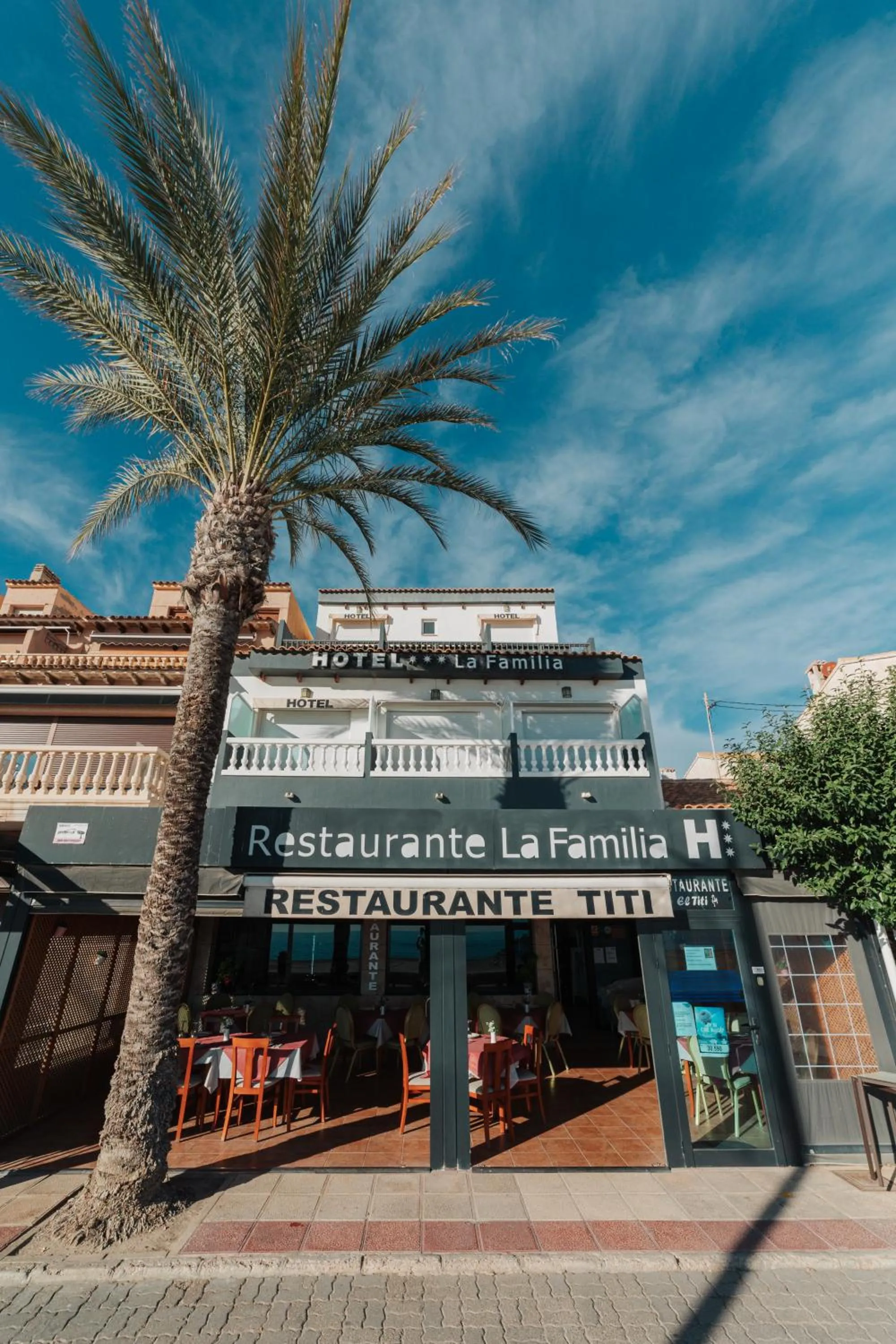 Property building in Hotel La Familia