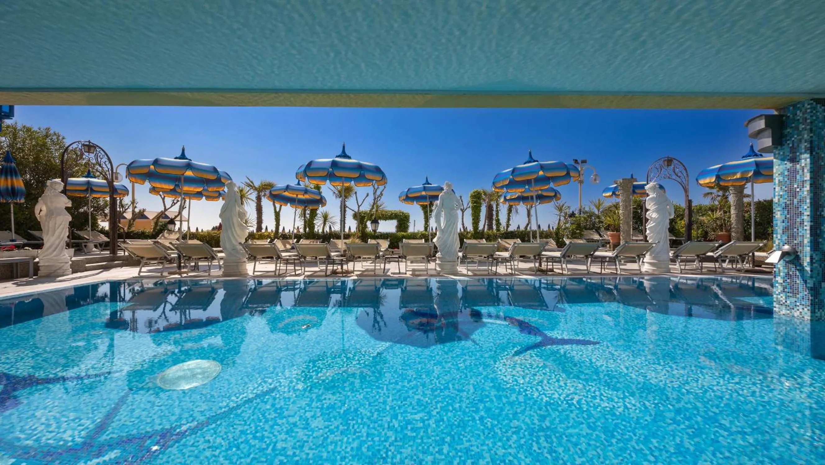 Pool view in Hotel Napoleon