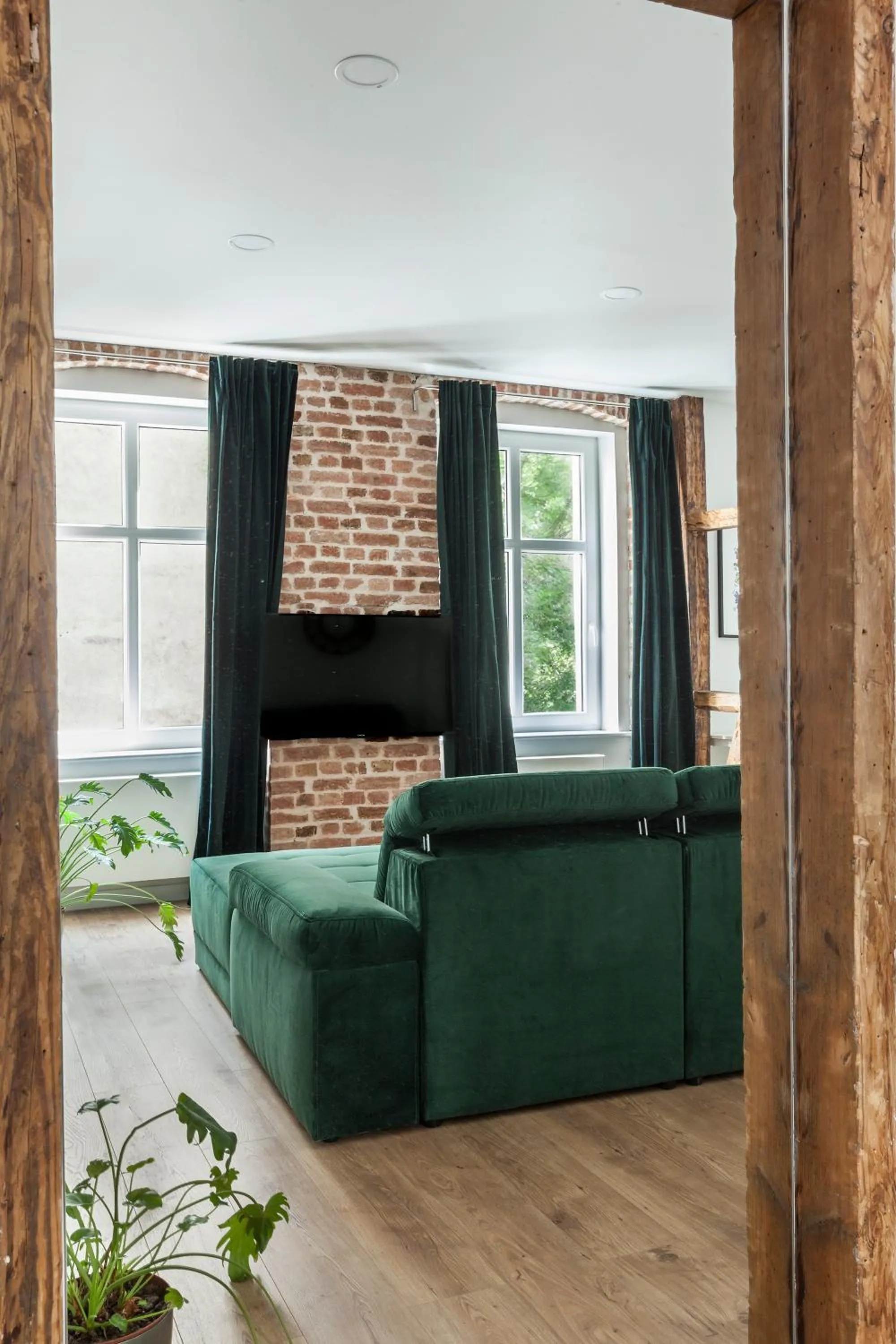 Living room in Cinema Apartments