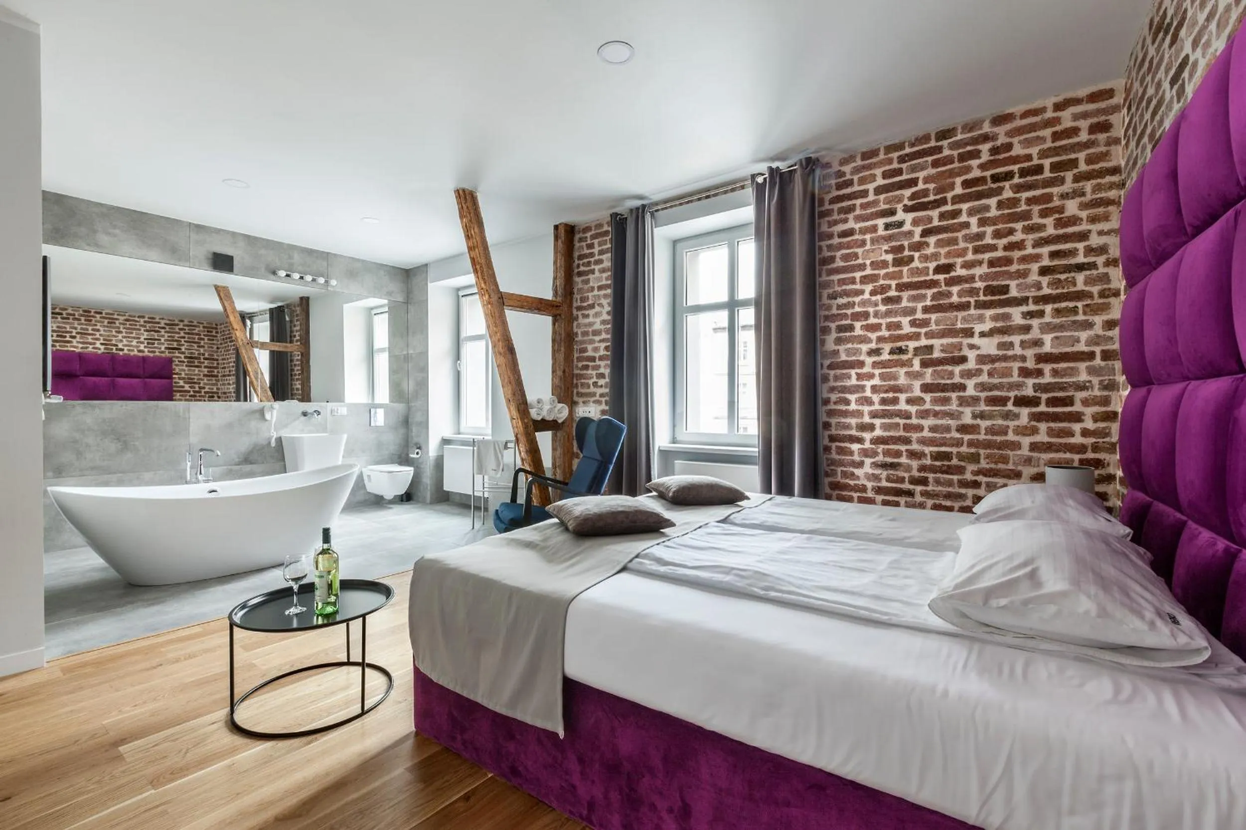 Bed in Cinema Apartments