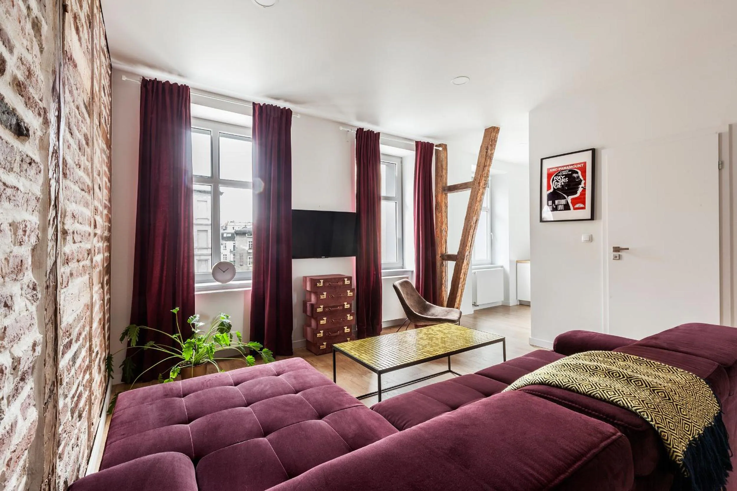 Kitchen or kitchenette in Cinema Apartments