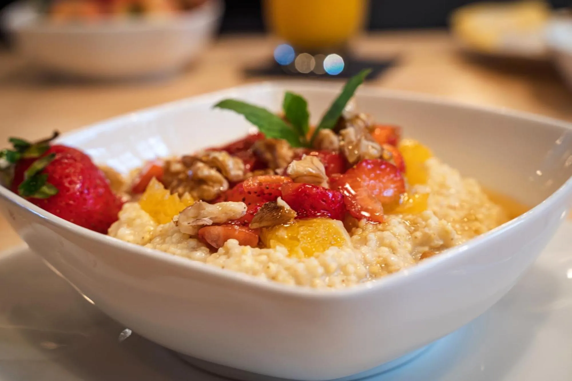 Food close-up in Cinema Apartments