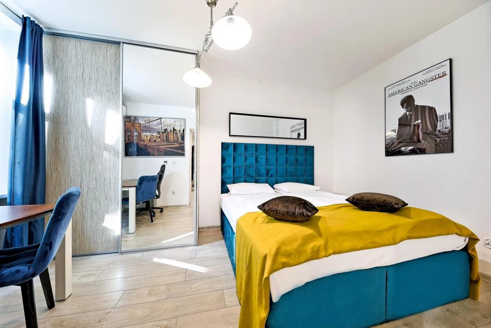 Bed in Cinema Apartments