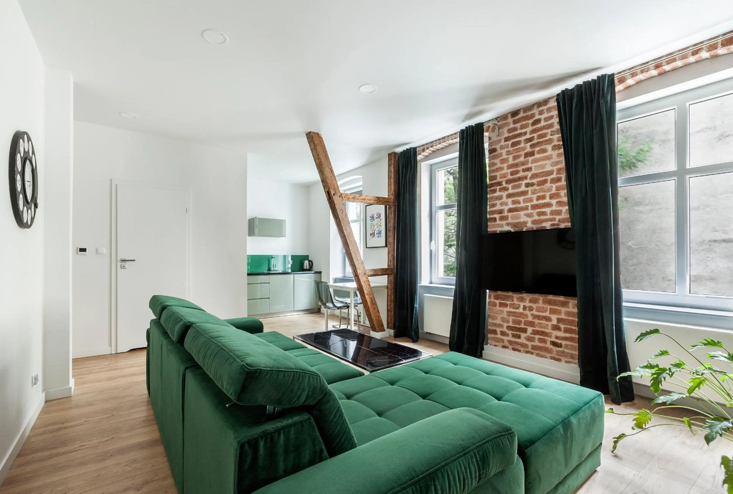 Living room in Cinema Apartments