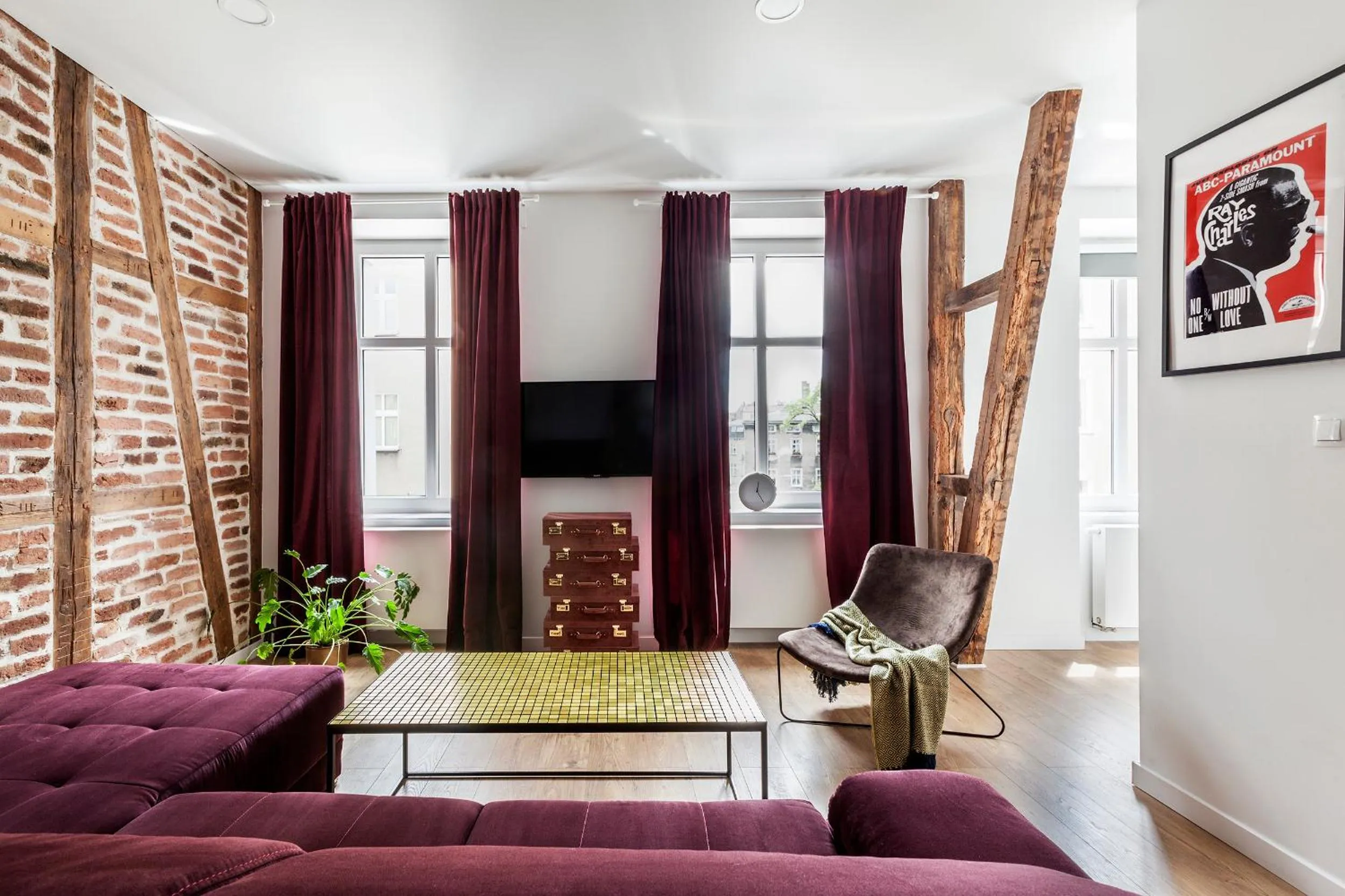 Bed in Cinema Apartments