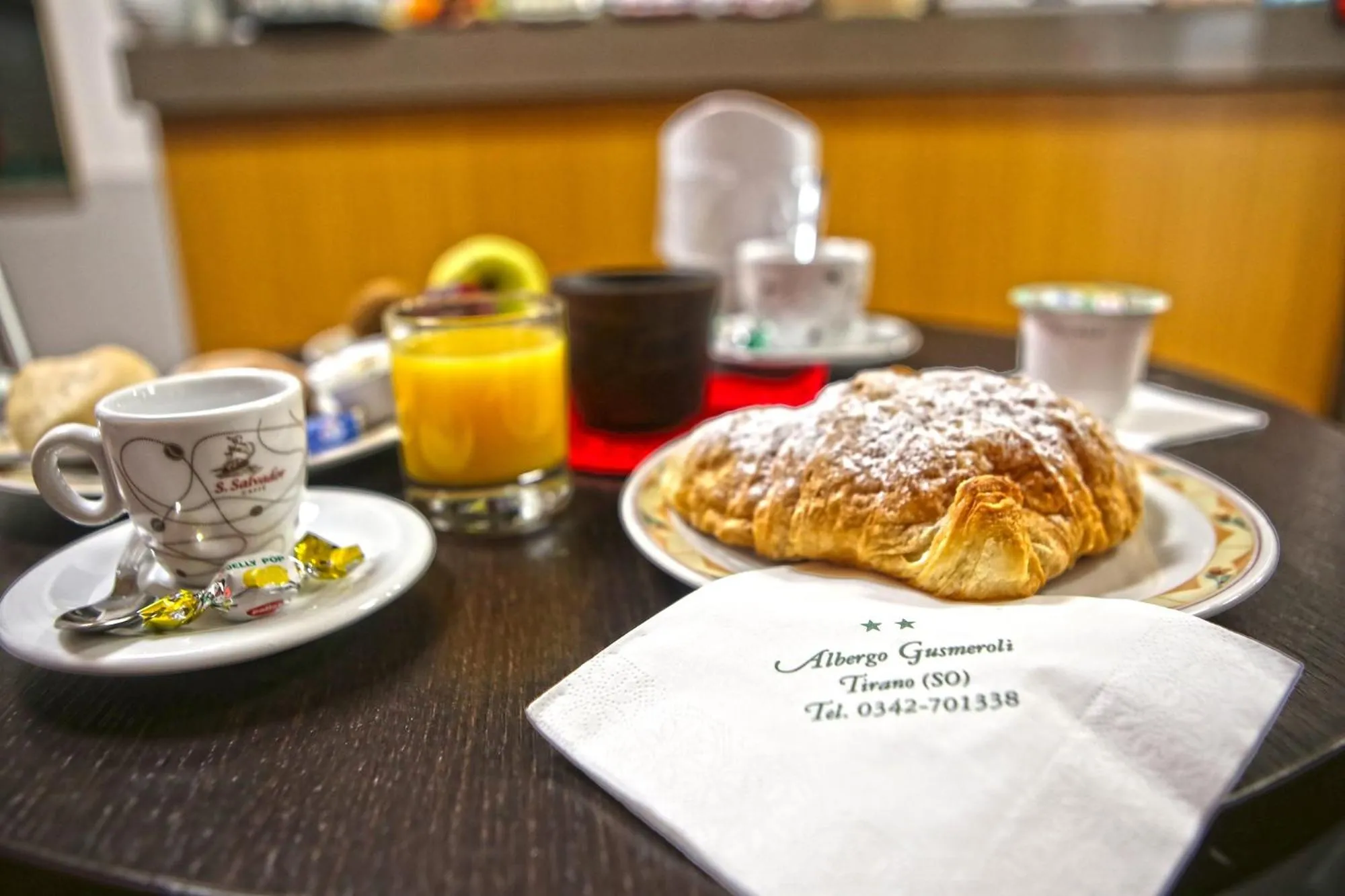 Food and drinks in Albergo Gusmeroli