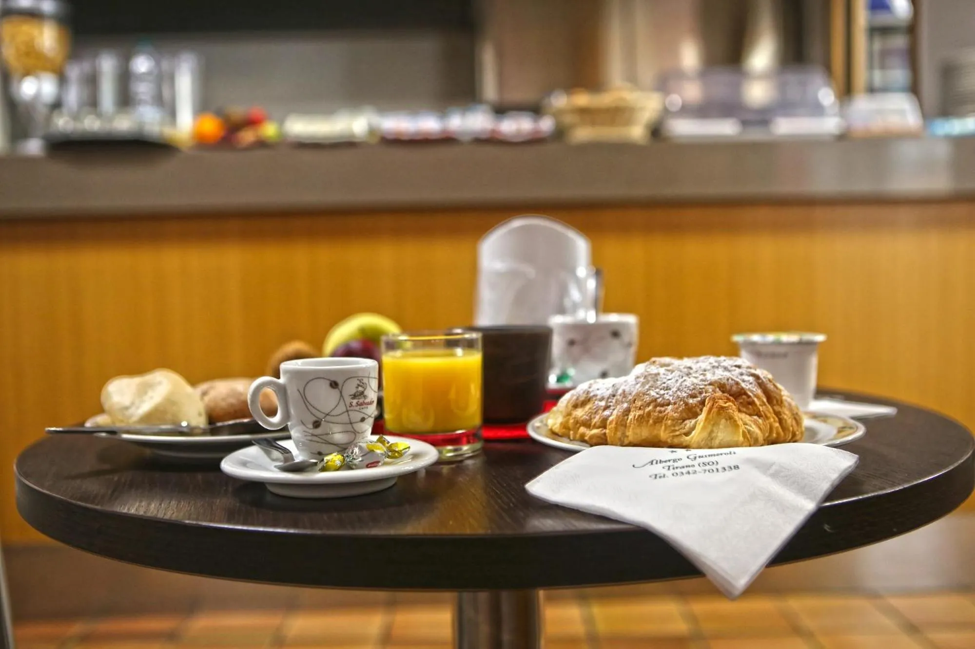 Food and drinks in Albergo Gusmeroli