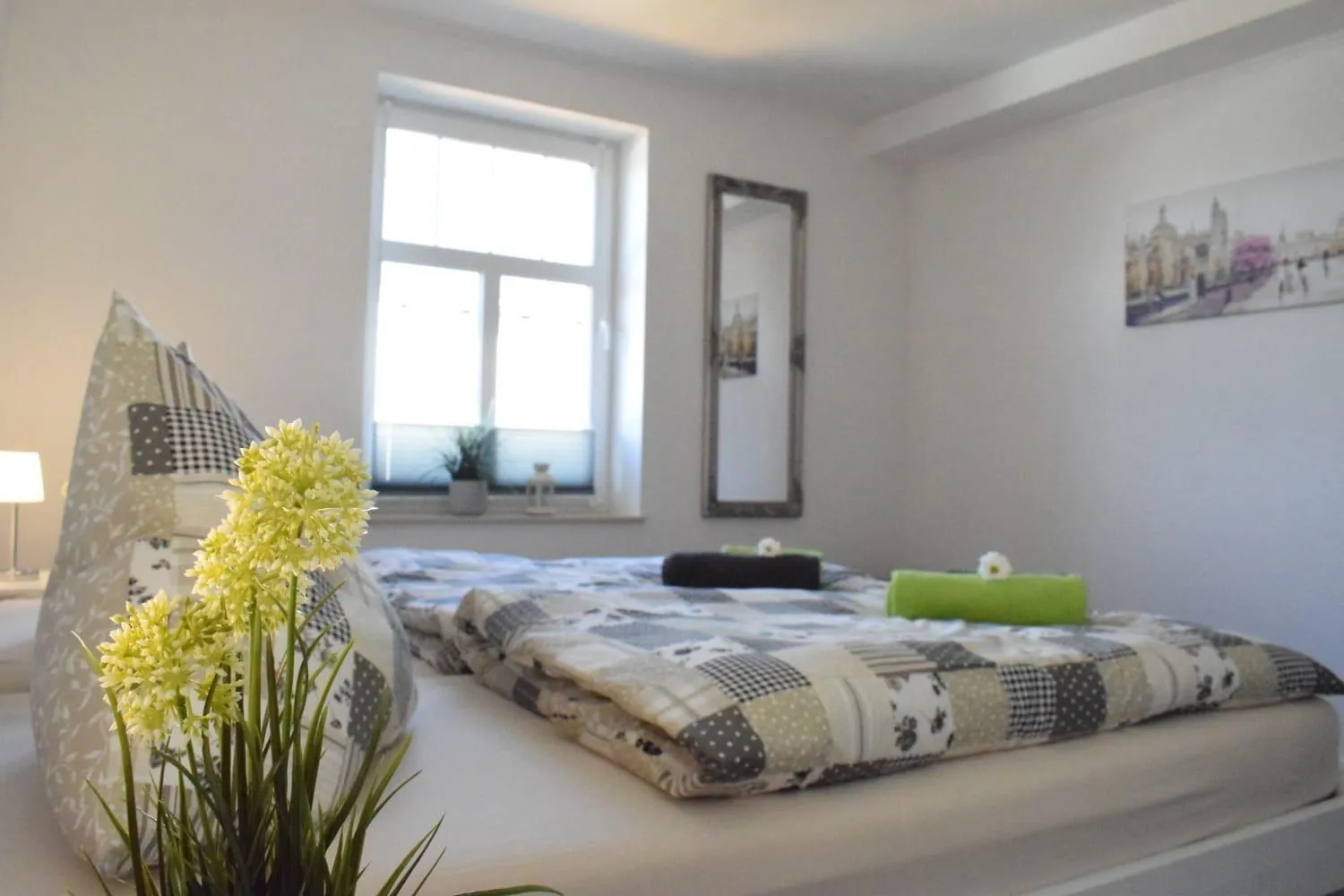 Bedroom, Bed in Gästehaus Burgblick