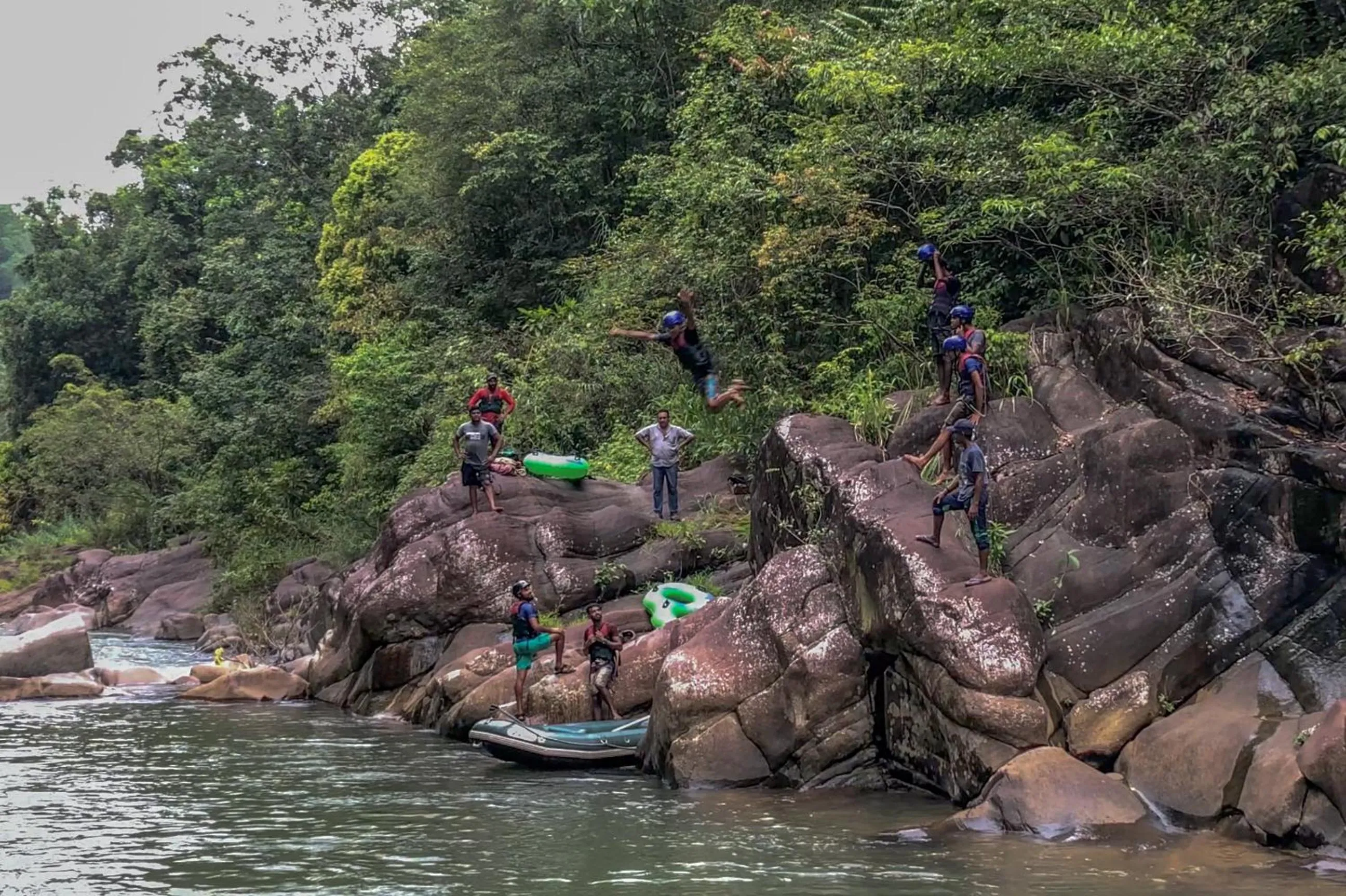 Activities in Tree Houses by Jungle River