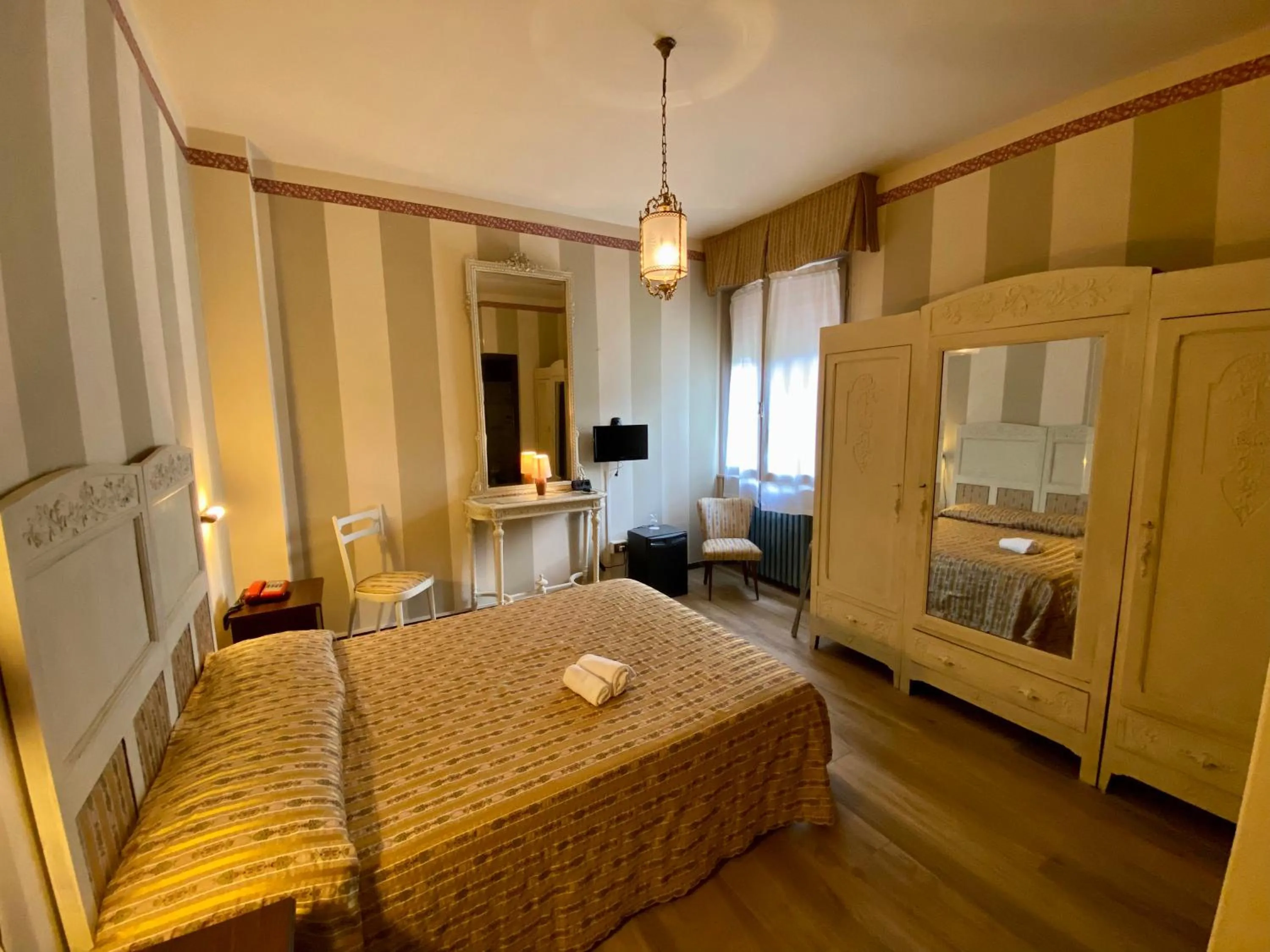 Bed in Art Hotel Pandos