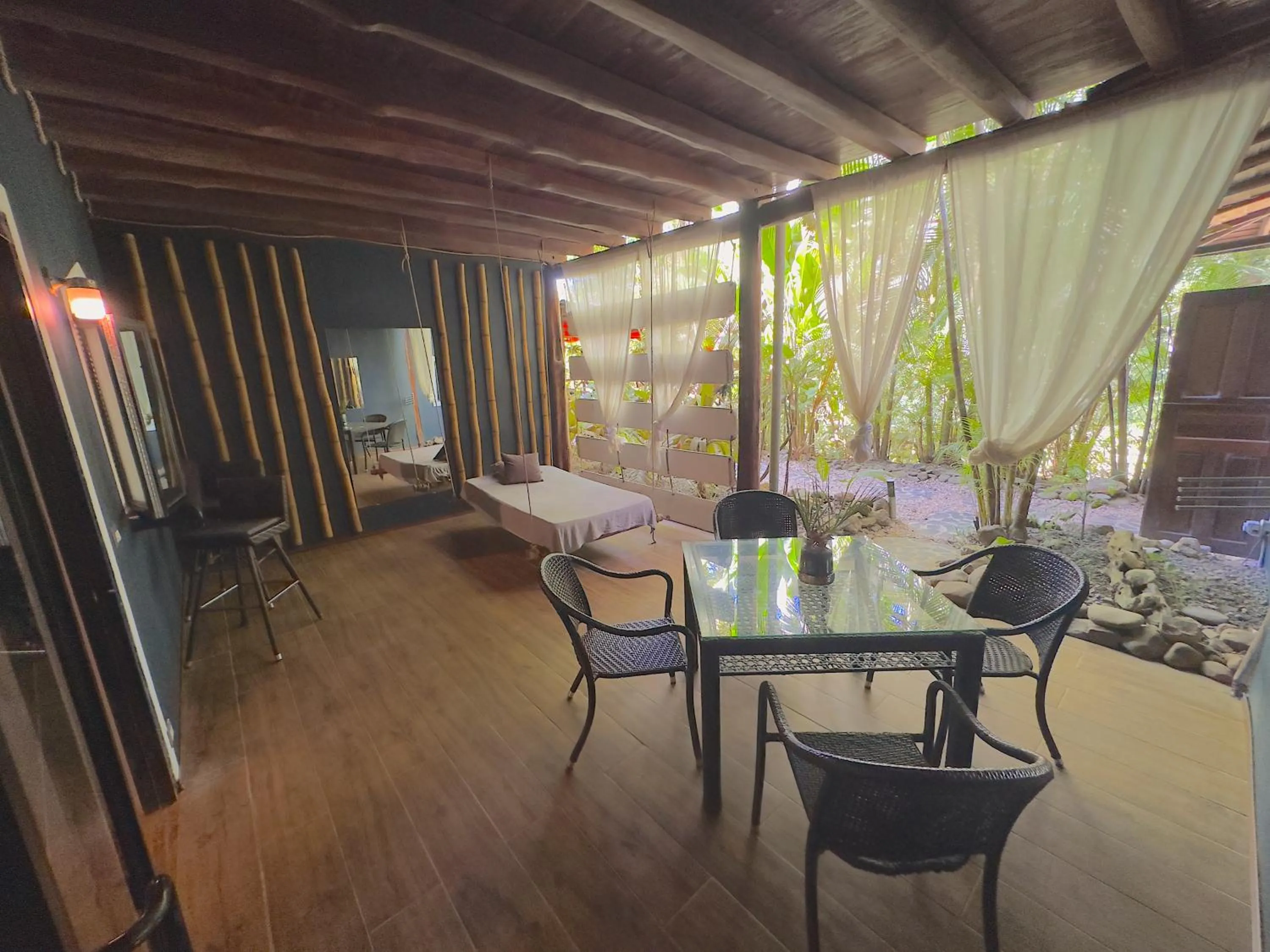 Seating area in Canaima Chill House