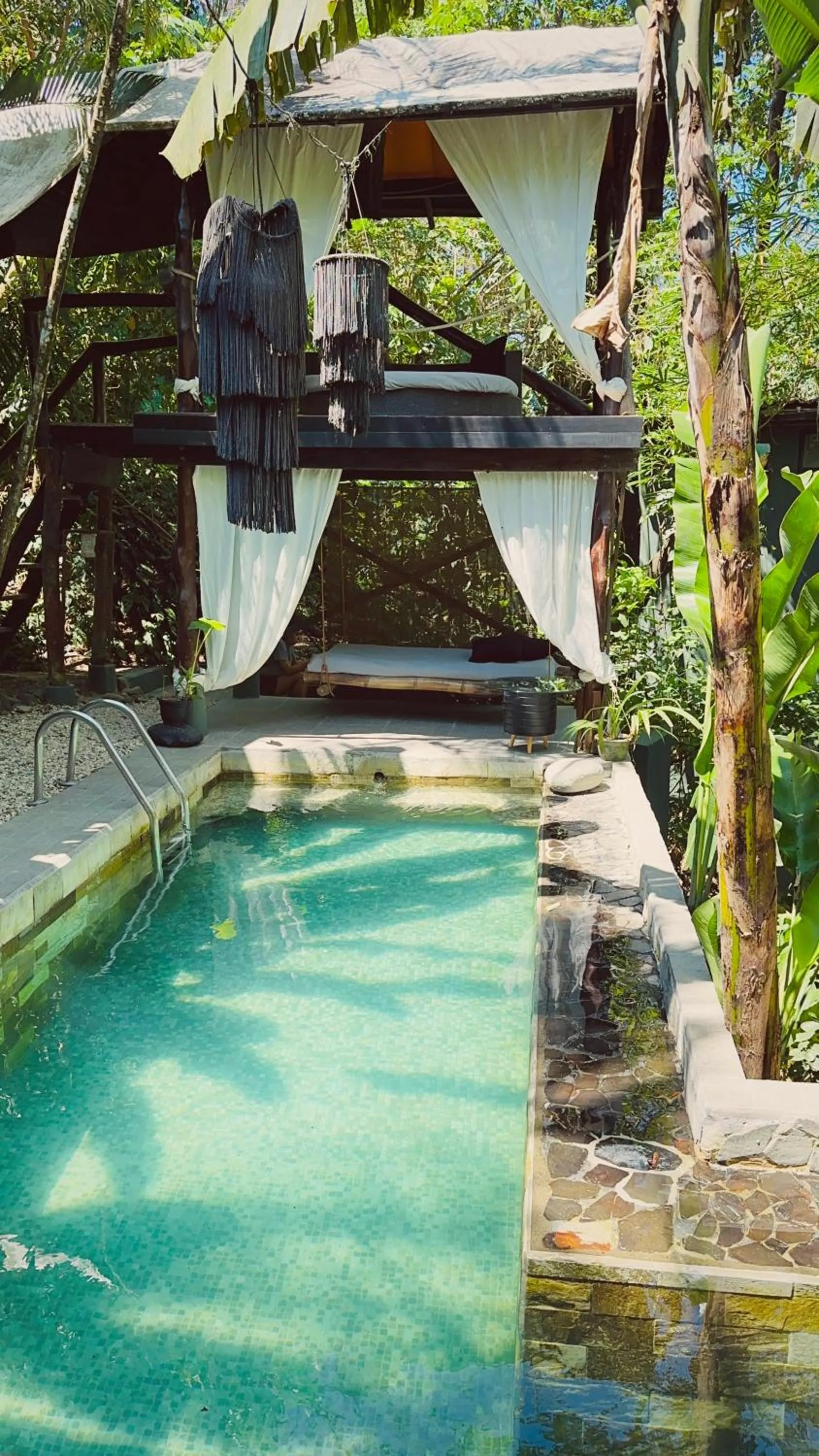 Pool view in Canaima Chill House